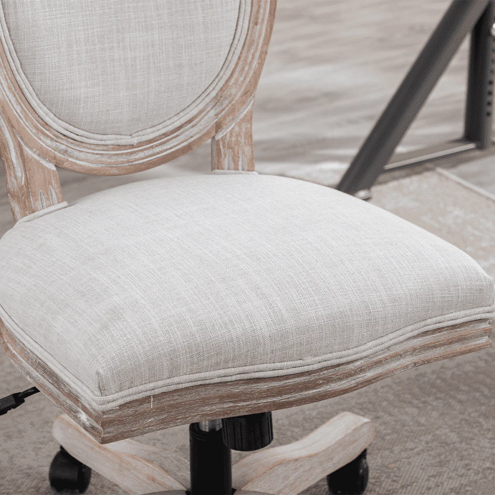 French Country Swivel Office Chair 1 PCS - 7105ROC - Image 13