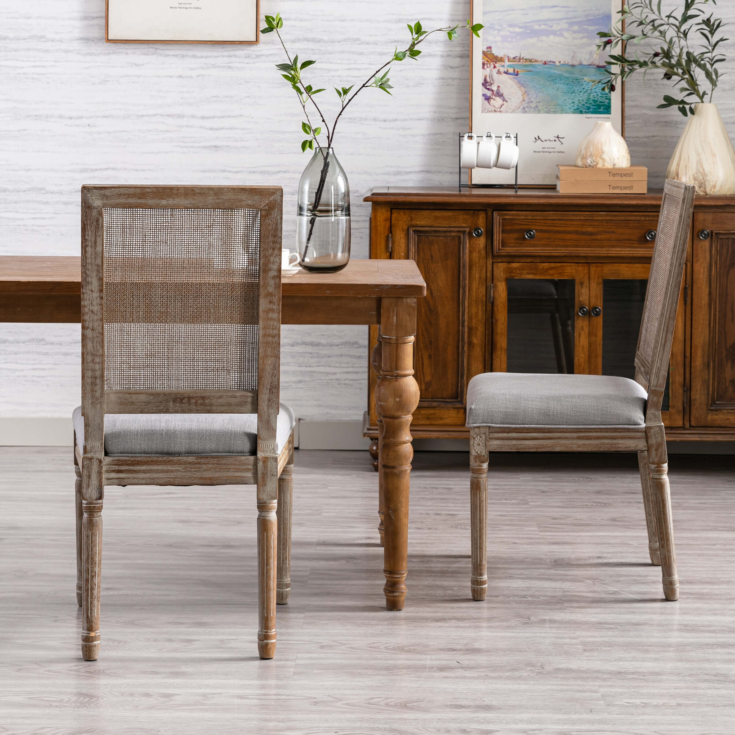 Farmhouse Dining Chairs Set of 2 - 7106DC - Image 11