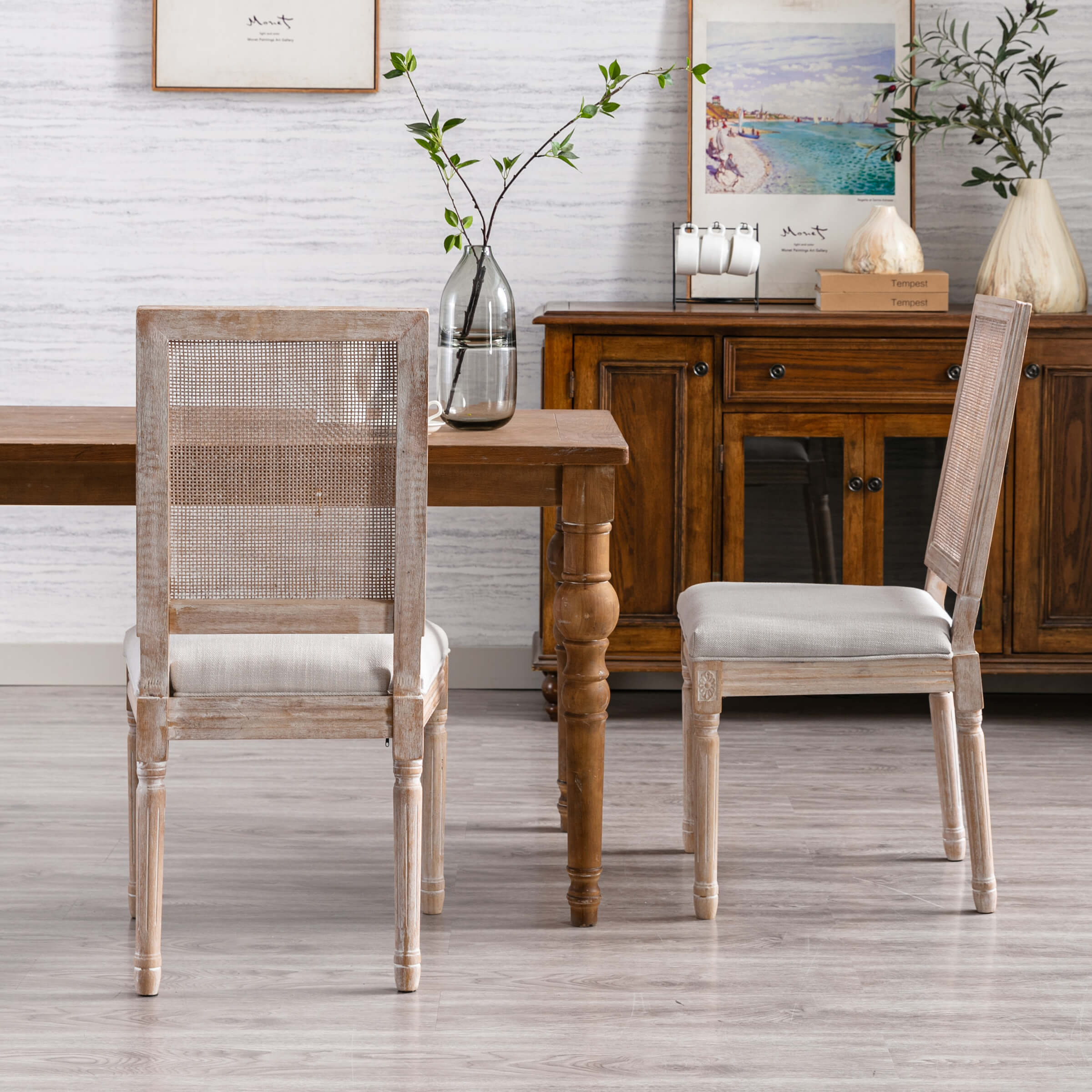 Farmhouse Dining Chairs Set of 2 - 7106DC - Image 3