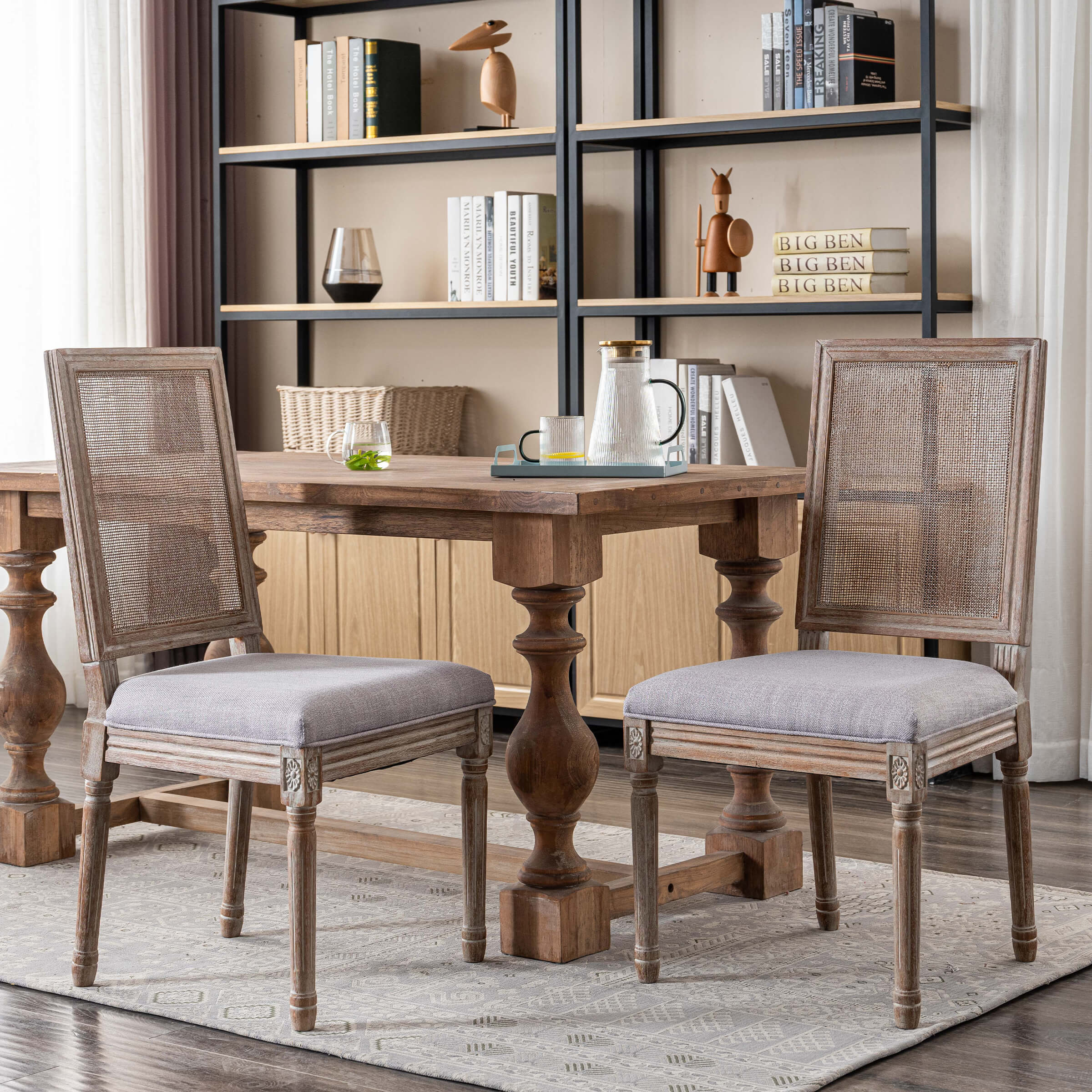 Farmhouse Dining Chairs Set of 2 - 7106DC - Image 9