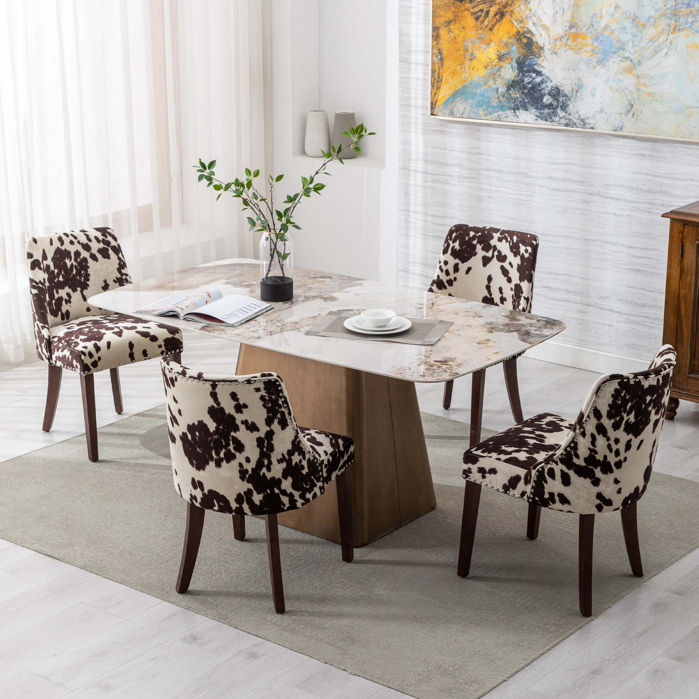 Mid Century Modern Dining Chairs Set of 2 - 6028 - Image 10