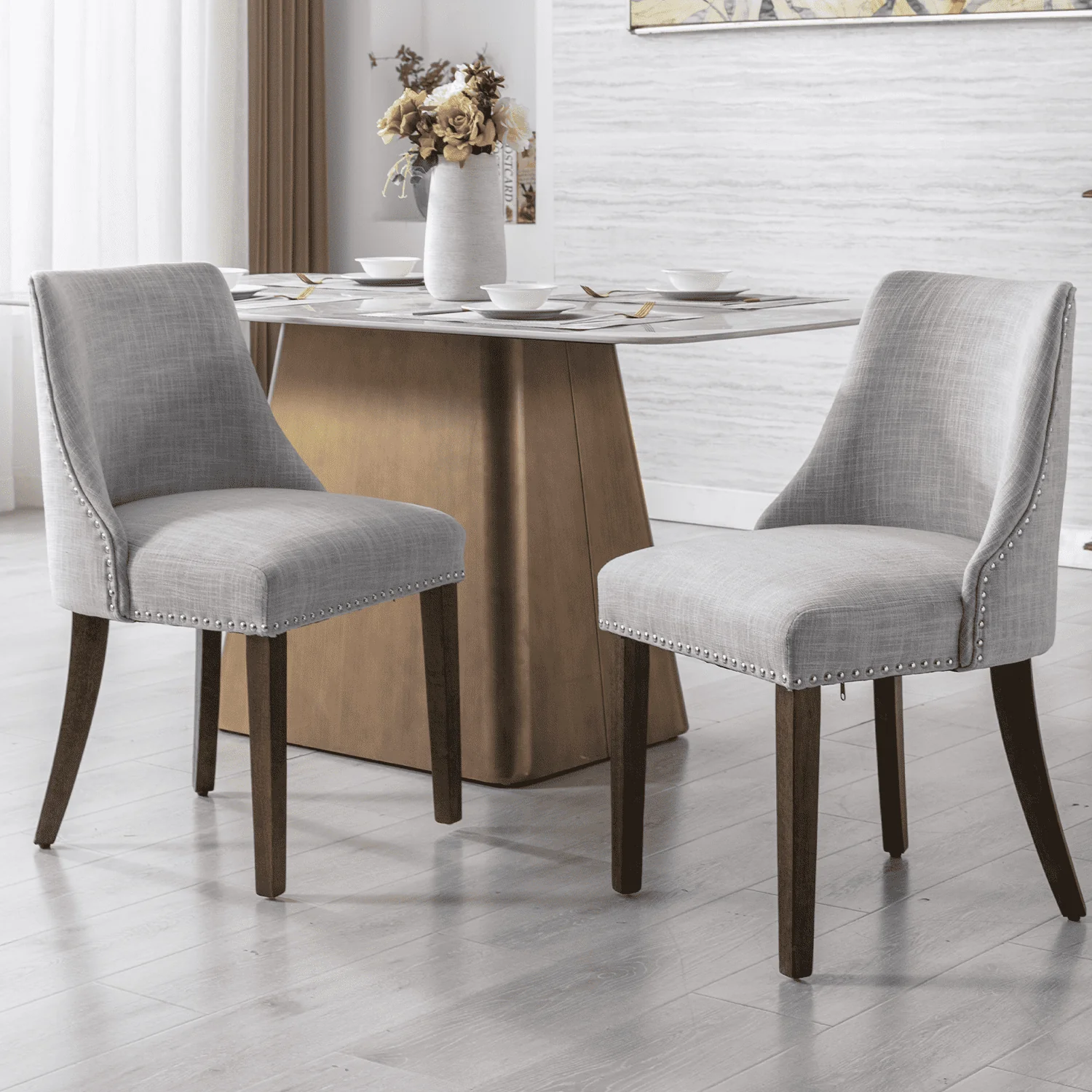 Mid Century Modern Dining Chairs Set of 2 - 6028 - Image 14