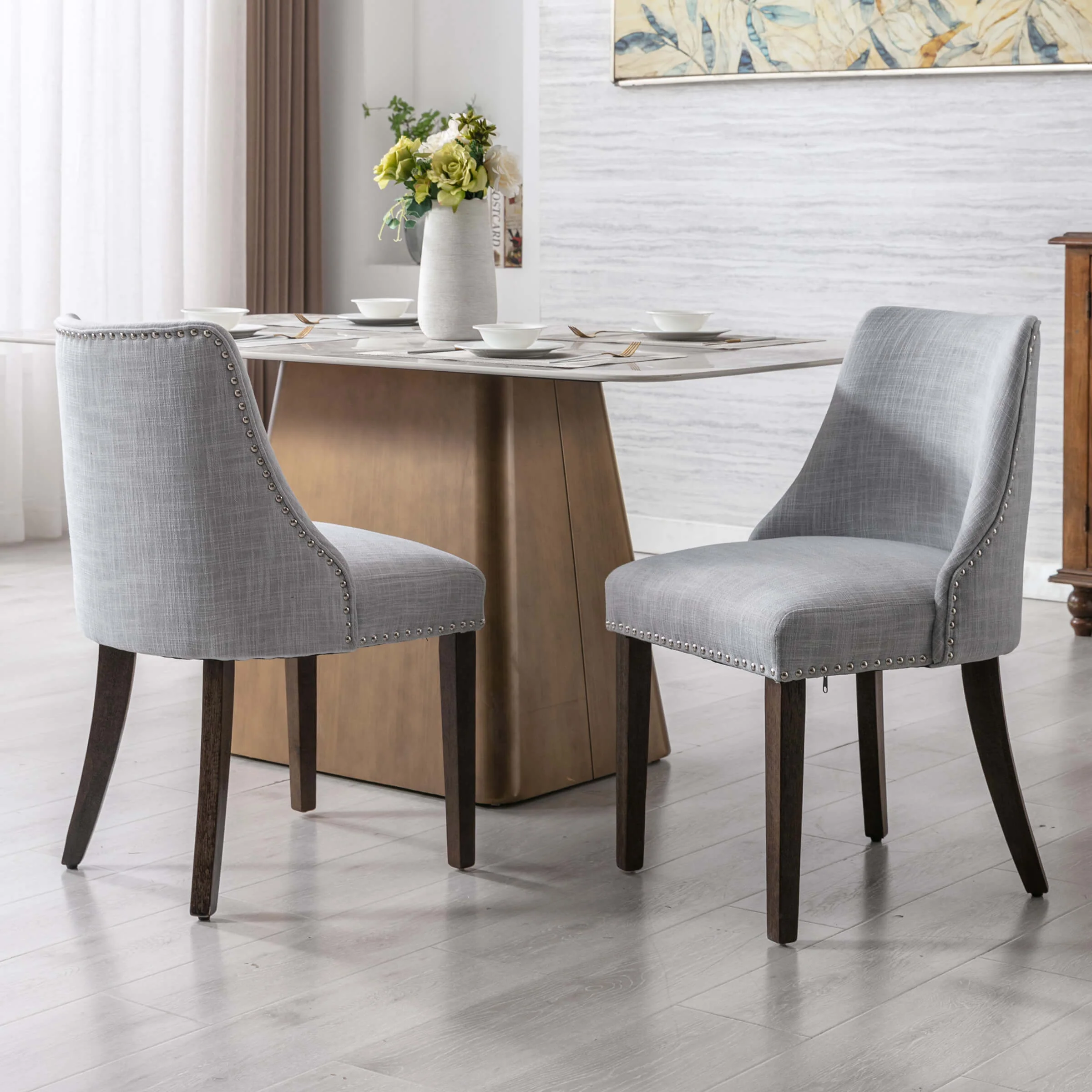 Mid Century Modern Dining Chairs Set of 2 - 6028 - Image 15