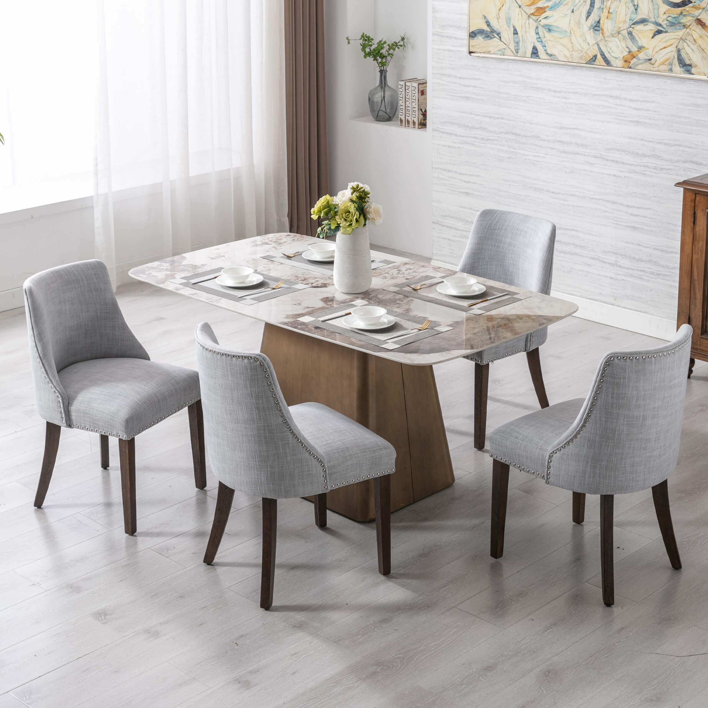 Mid Century Modern Dining Chairs Set of 2 - 6028 - Image 16