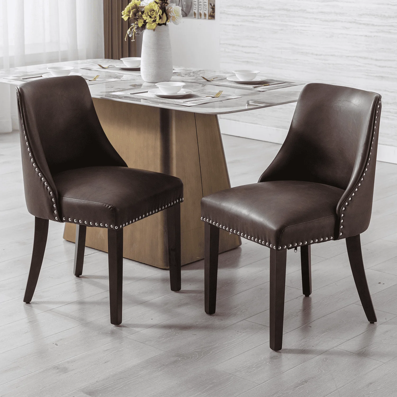 Mid Century Modern Dining Chairs Set of 2 - 6028 - Image 21