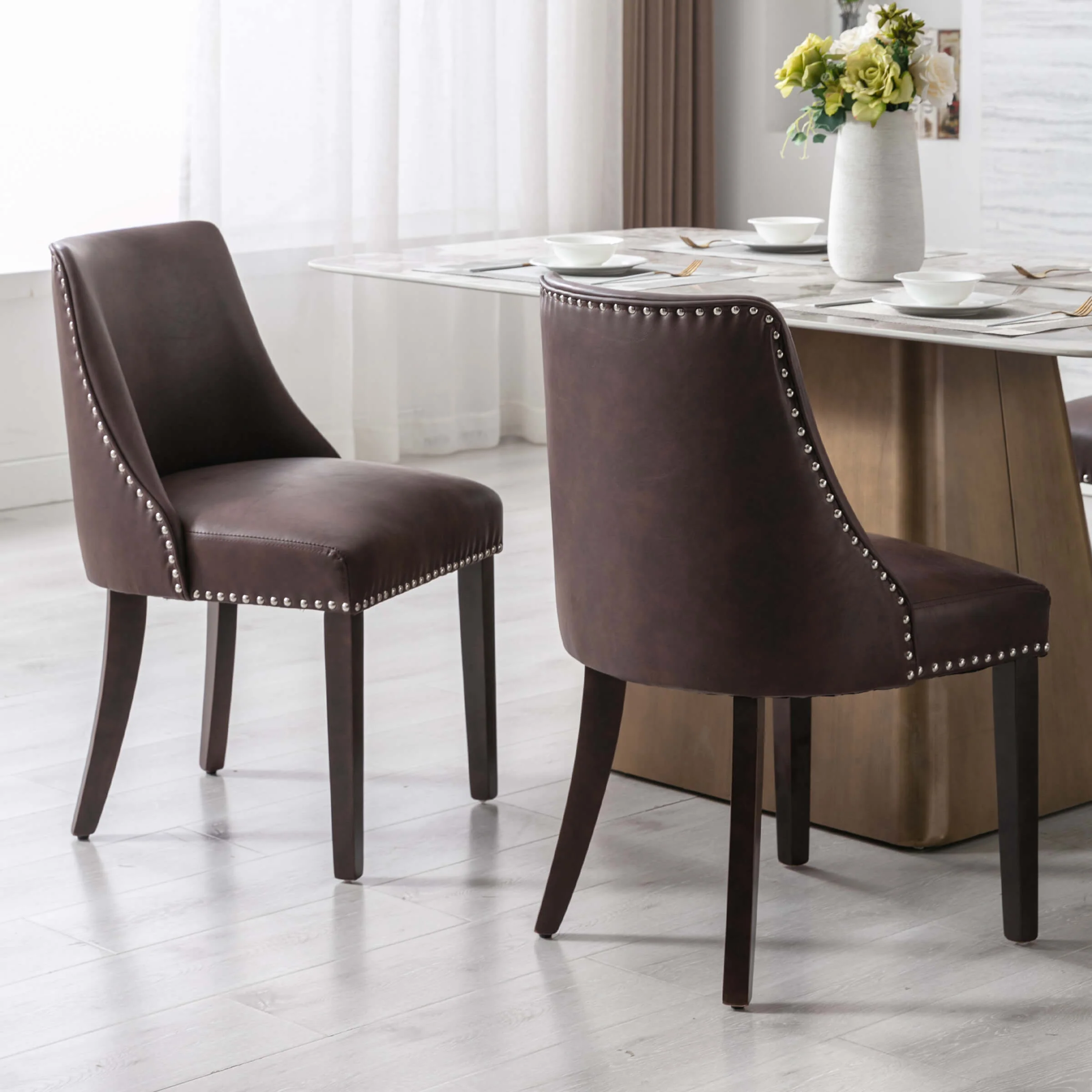 Mid Century Modern Dining Chairs Set of 2 - 6028 - Image 22