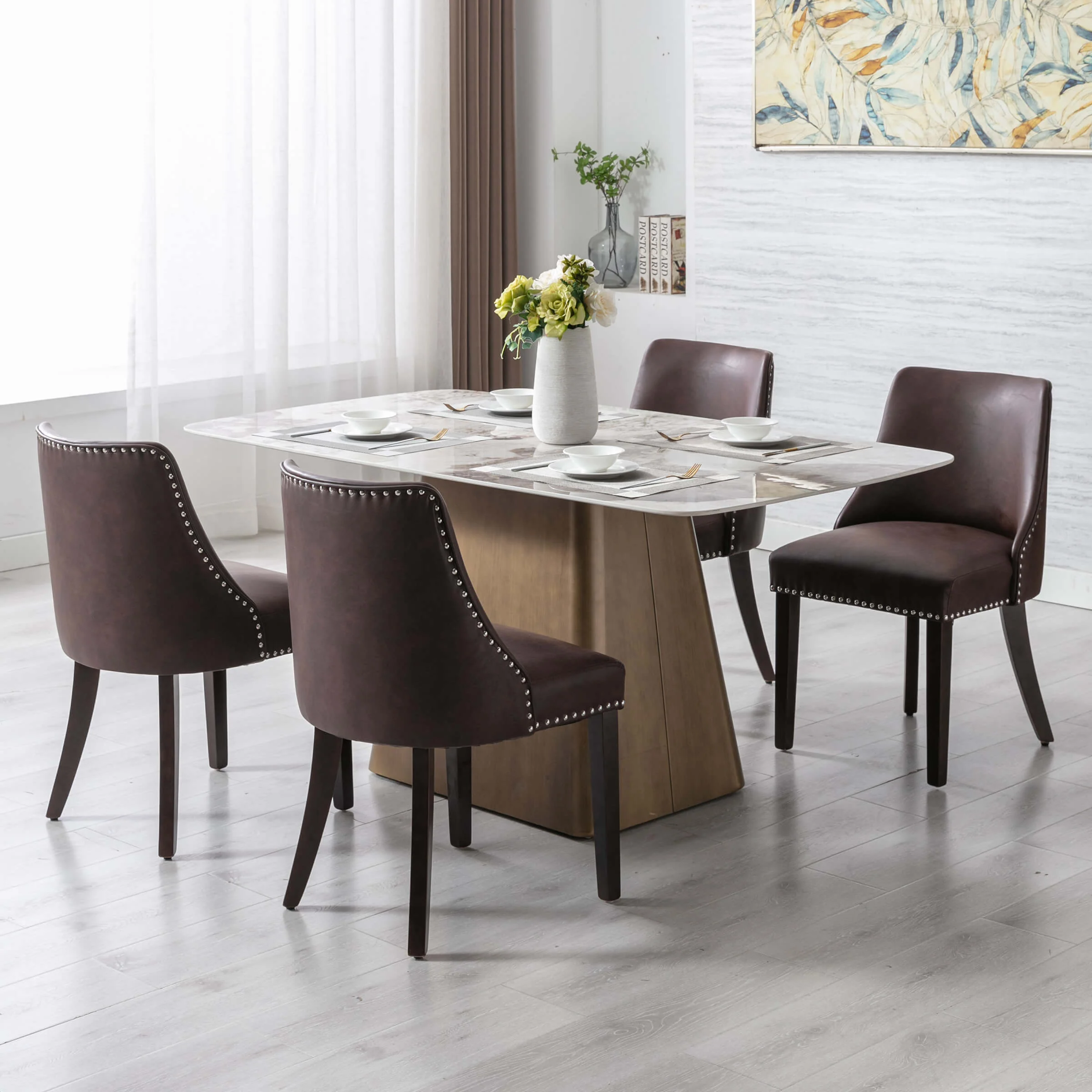 Mid Century Modern Dining Chairs Set of 2 - 6028 - Image 23