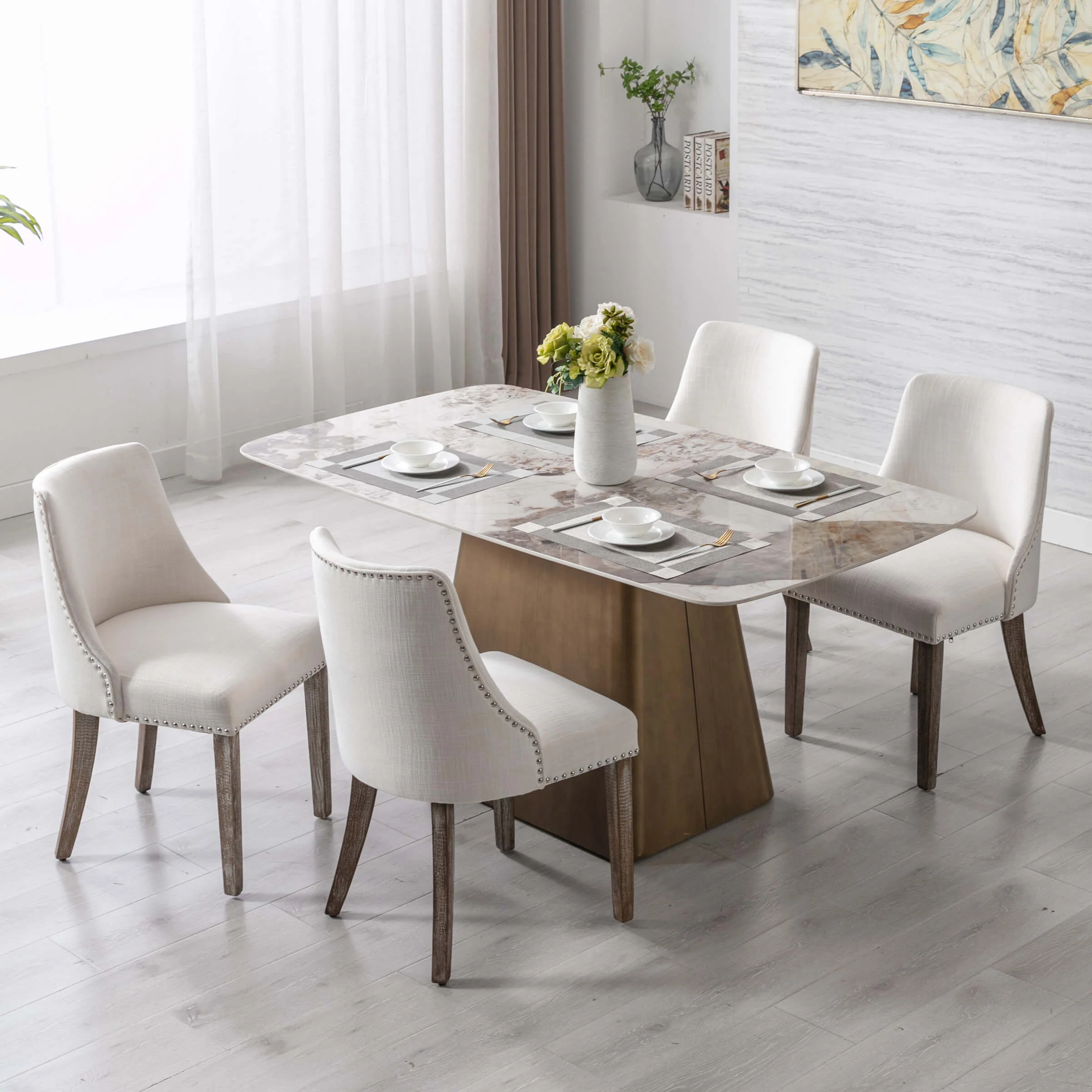 Mid Century Modern Dining Chairs Set of 2 - 6028 - Image 3