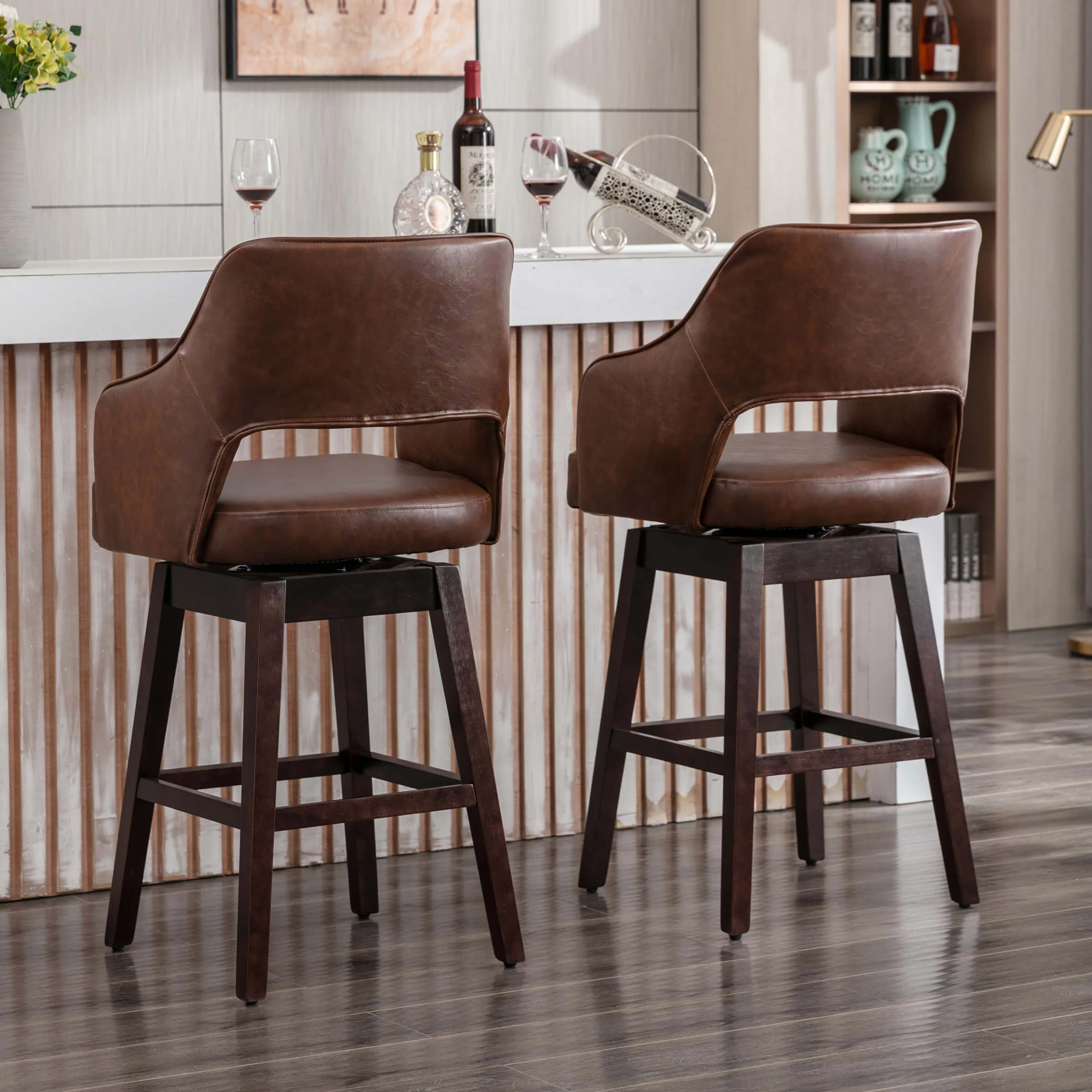 27"H Open Back Swivel Counter Stools - 6550CS - Image 19
