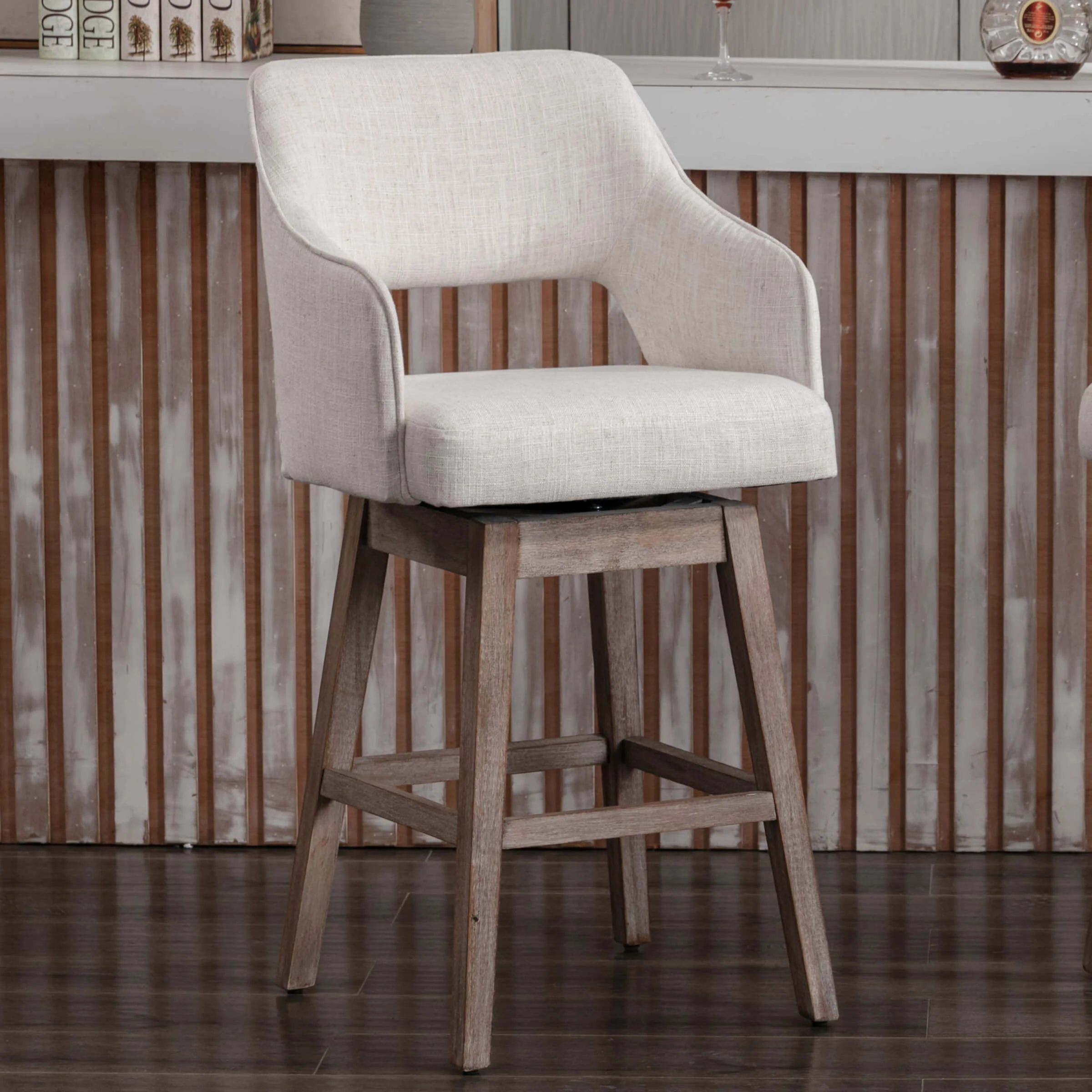 27"H Open Back Swivel Counter Stools - 6550CS - Image 2