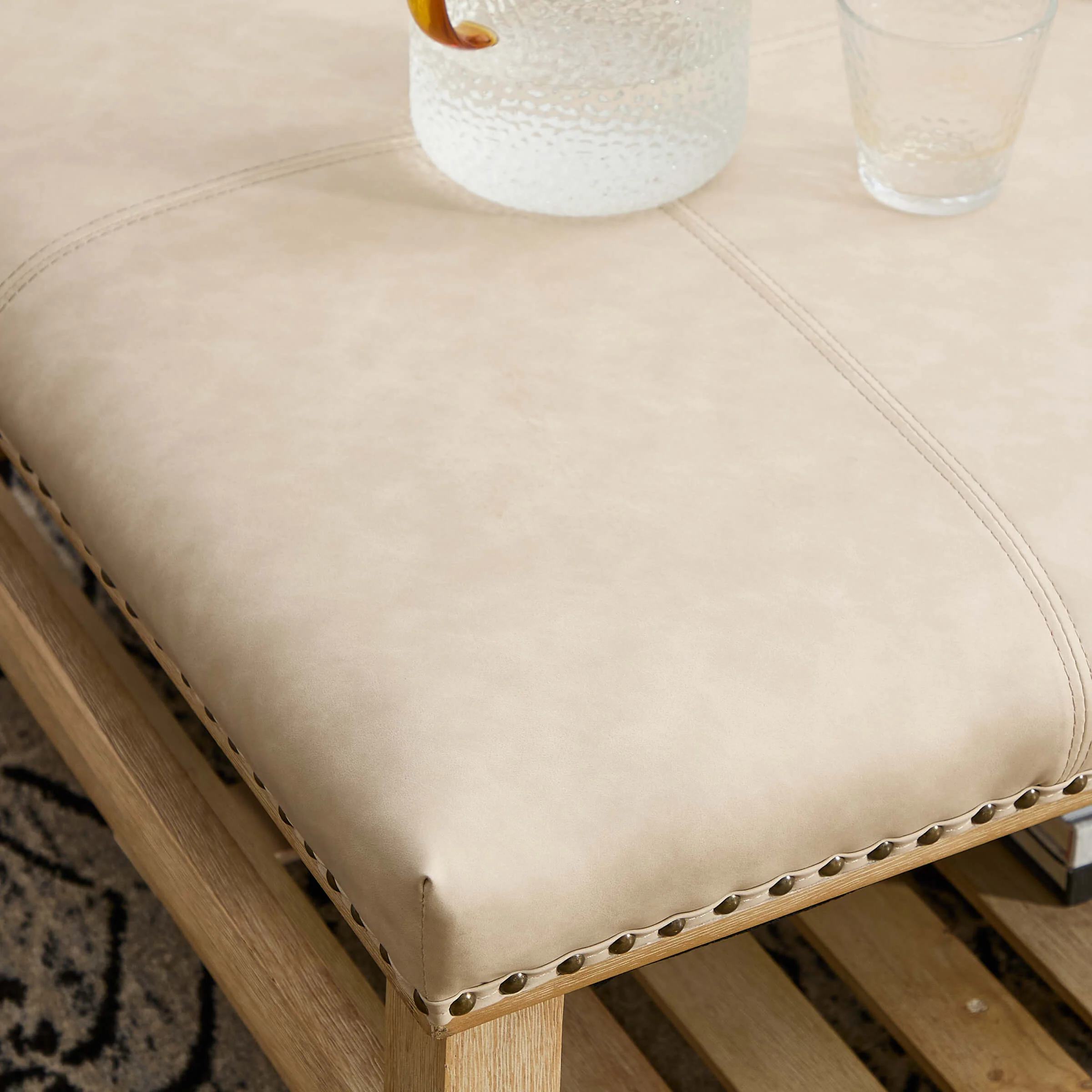 Rivet-Trimmed Storage Coffee Table - 2204CT - Image 9