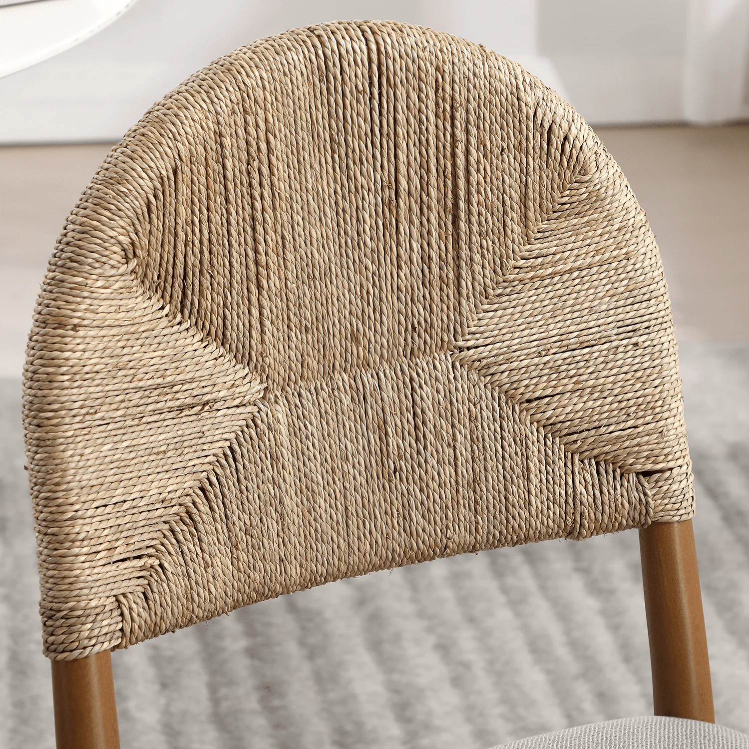 Semicircular Rattan Backrest Dining Chairs Set of 2 - 2402DC - Image 13