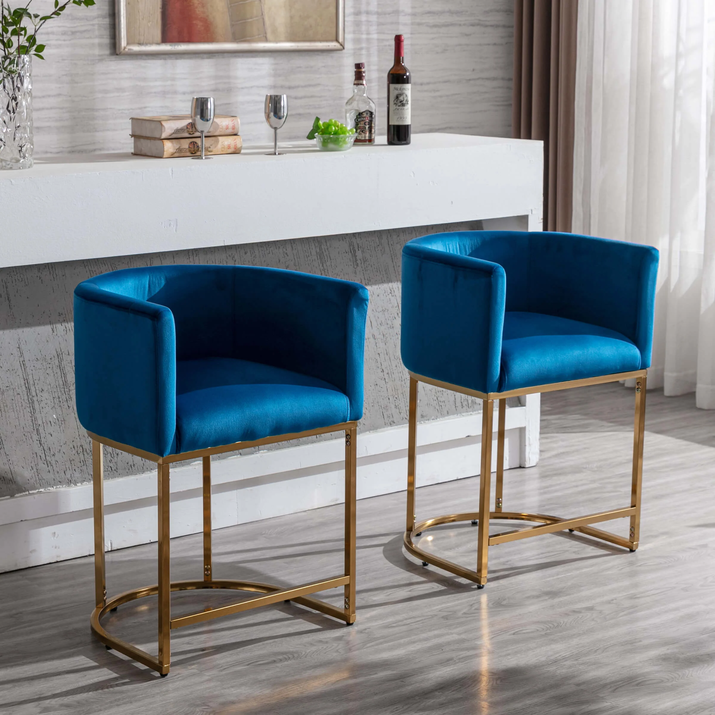 24"H-32"H Metal Frame Counter Stool 1 PCS - 5690 - Image 10