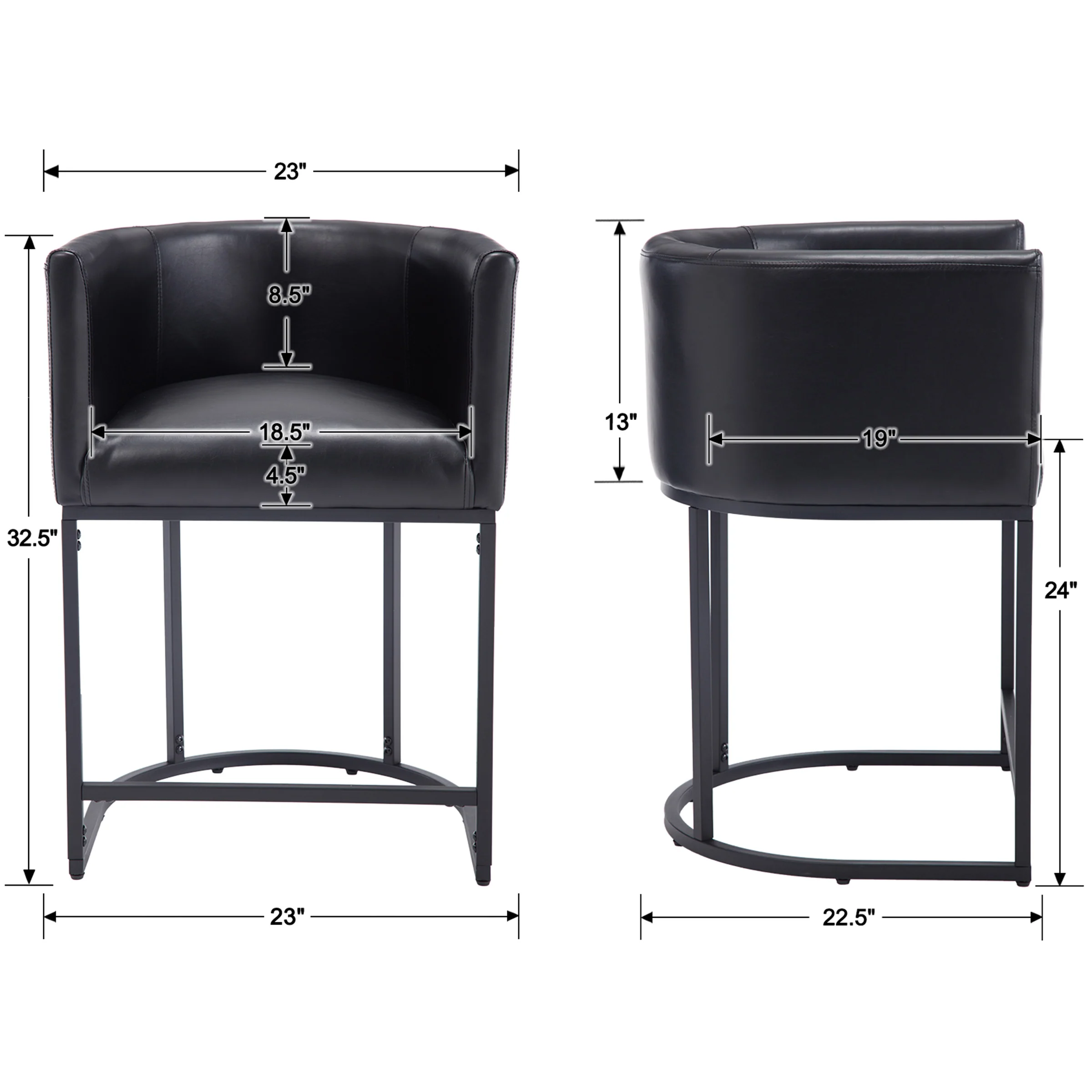 24"H-32"H Metal Frame Counter Stool 1 PCS - 5690 - Image 139