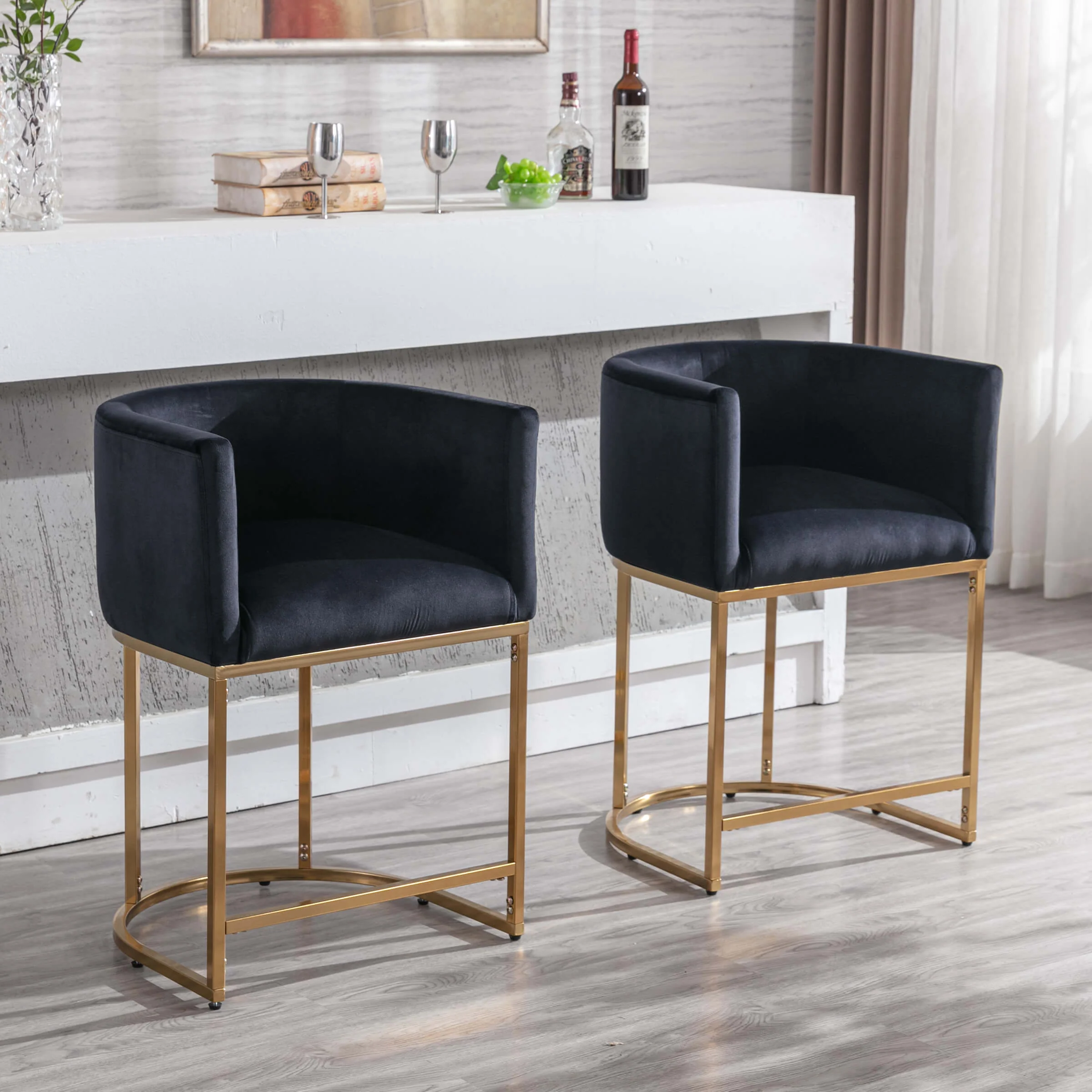 24"H-32"H Metal Frame Counter Stool 1 PCS - 5690 - Image 26