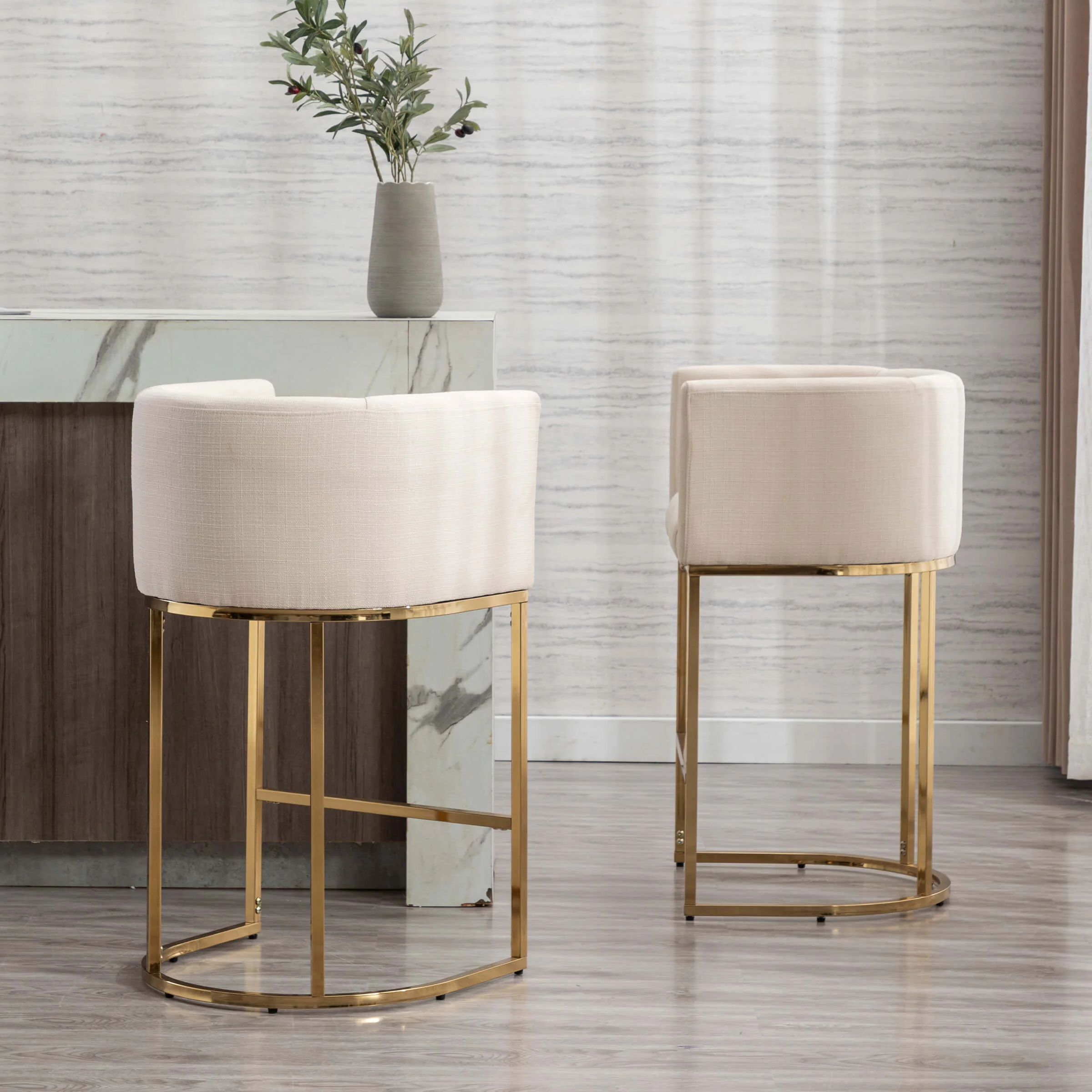 24"H-32"H Metal Frame Counter Stool 1 PCS - 5690 - Image 45