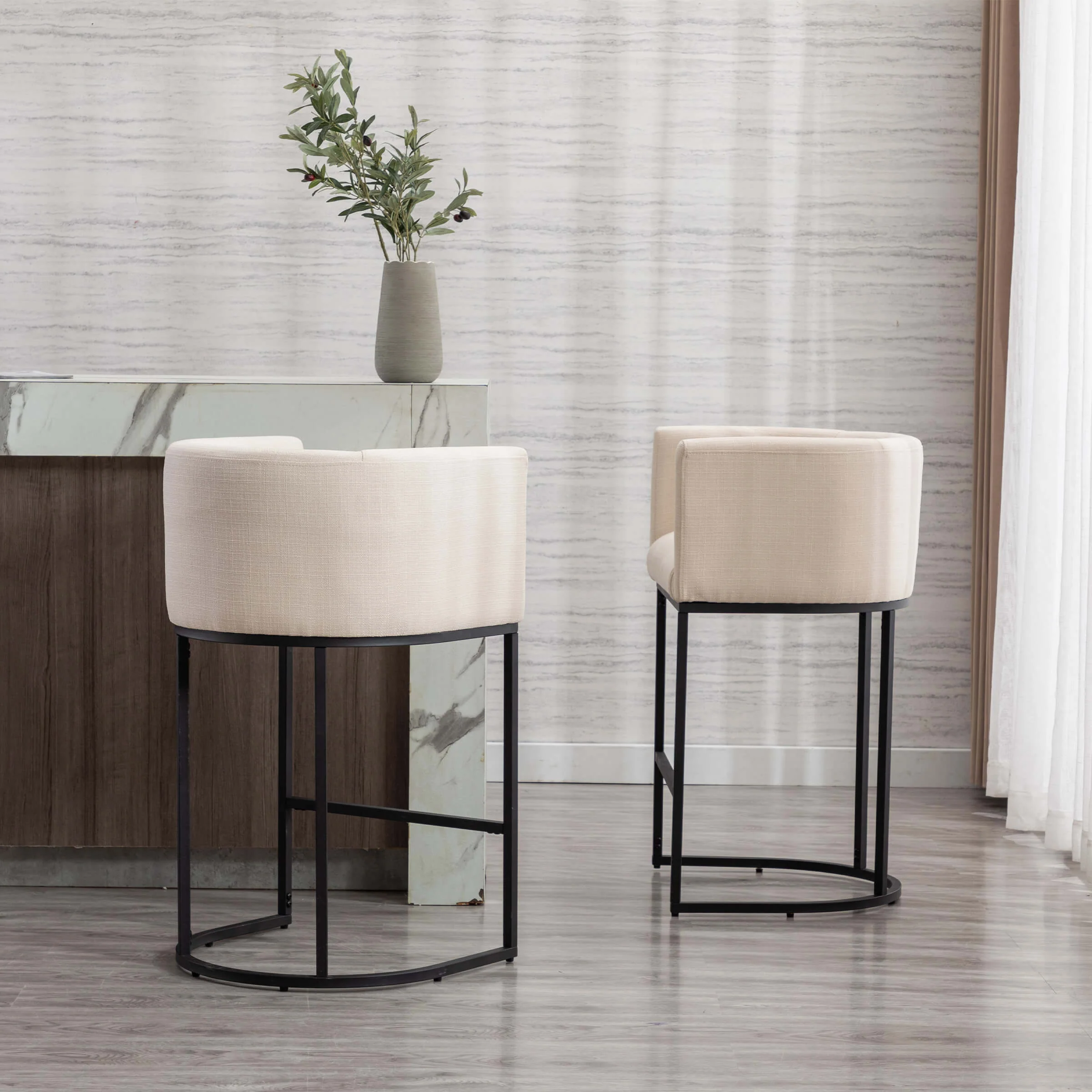 24"H-32"H Metal Frame Counter Stool 1 PCS - 5690 - Image 60