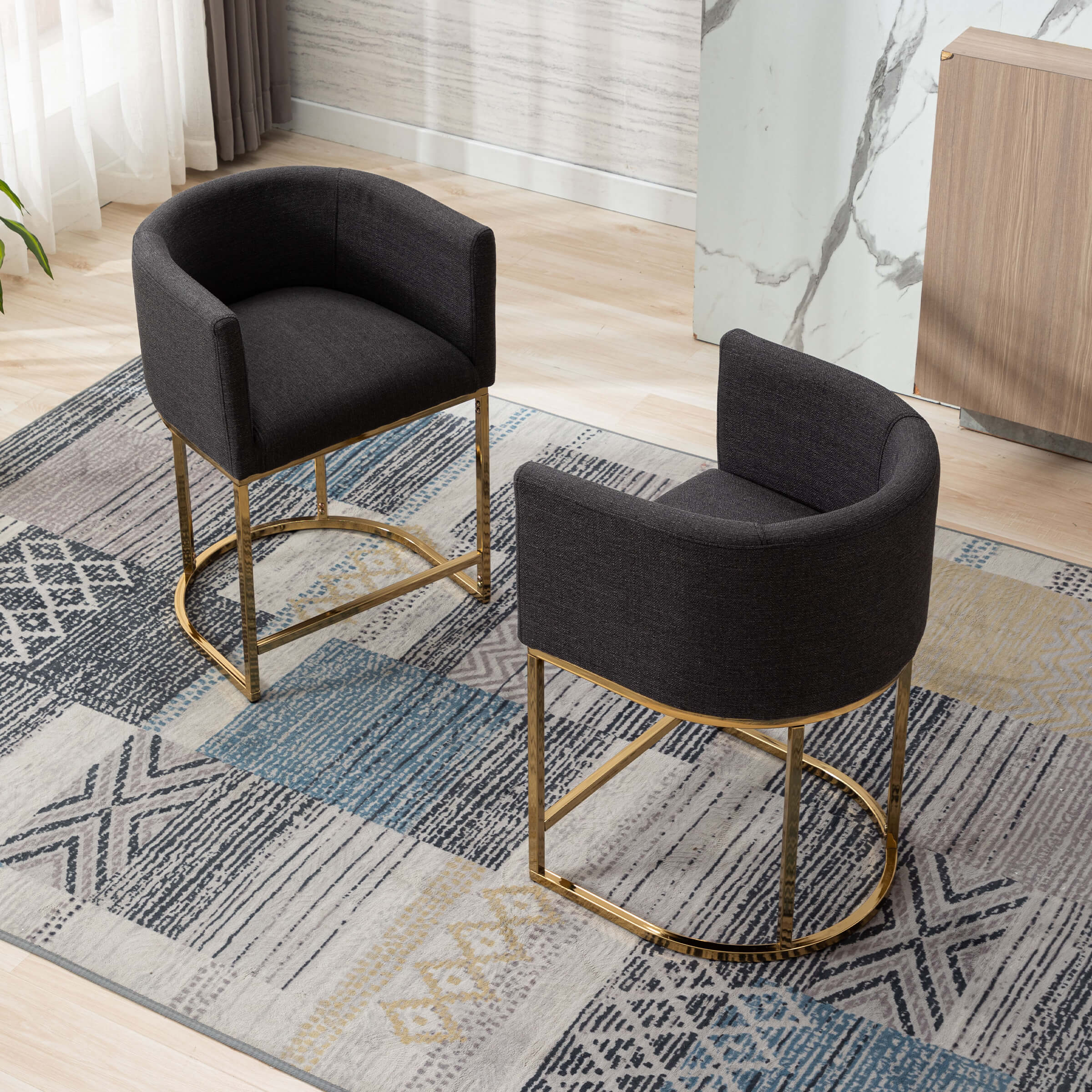 24"H-32"H Metal Frame Counter Stool 1 PCS - 5690 - Image 80