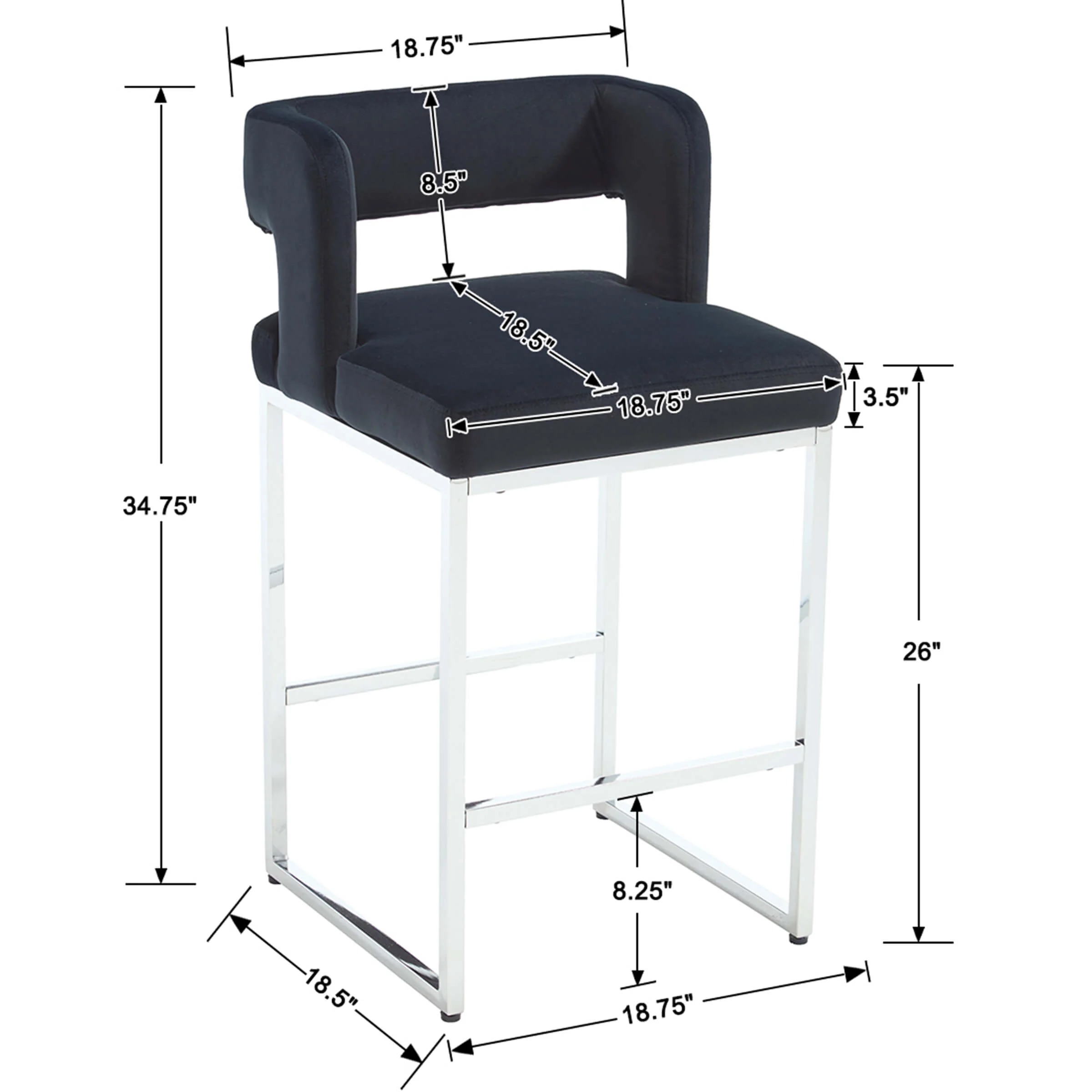 26”H Barrel Counter Stools Set of 2 - 31035CS - Image 8