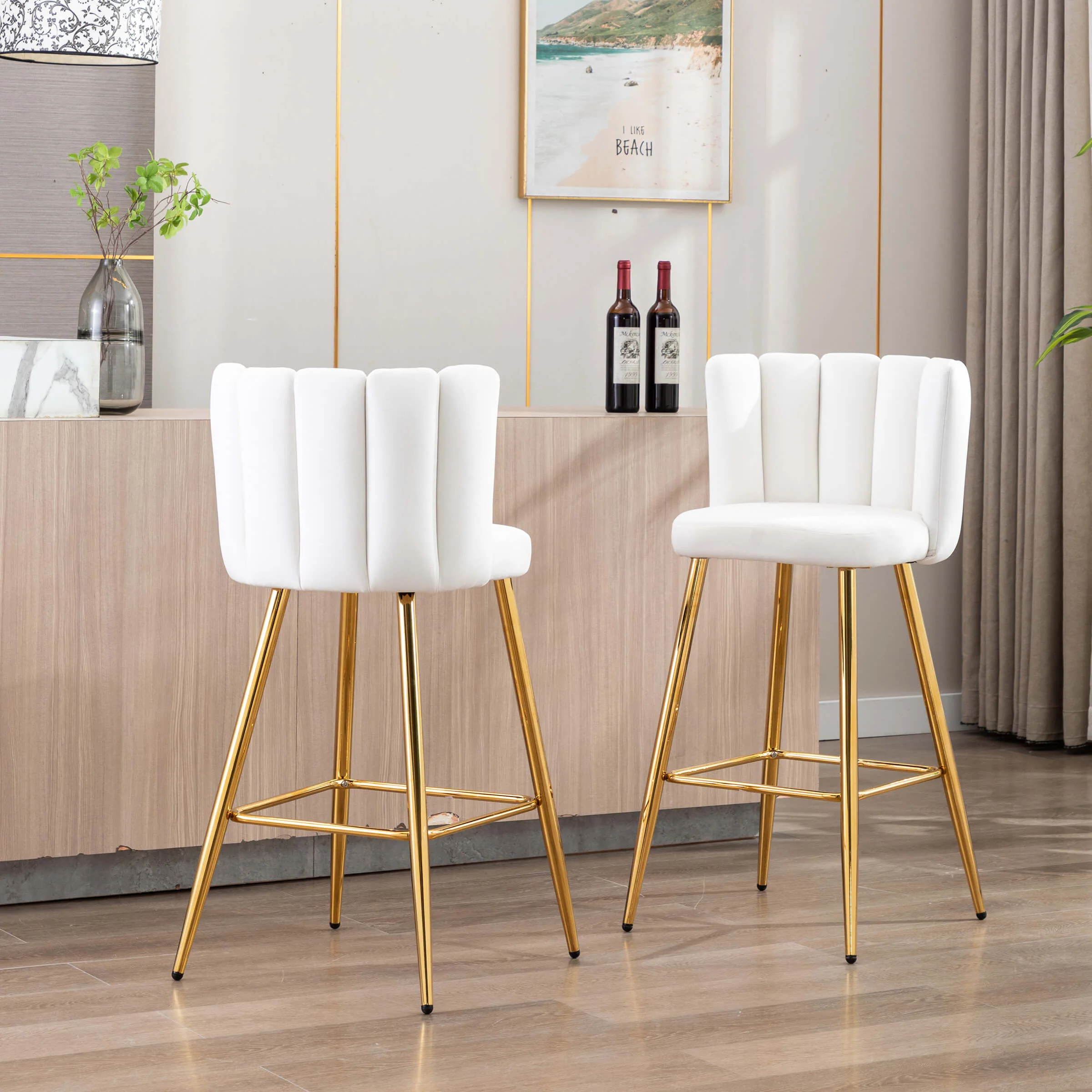 26"H Counter Stools With Gold Metal Legs Set of 2 - 9029CS - Image 27