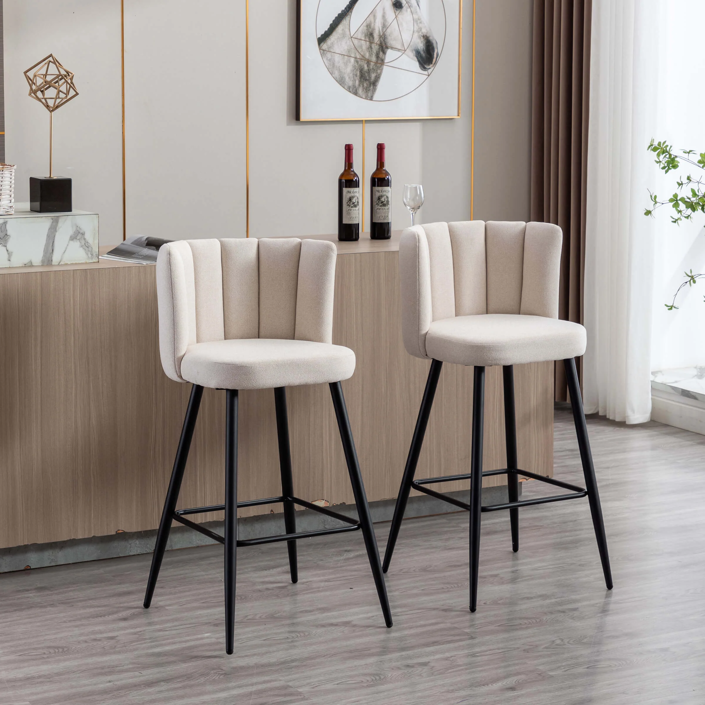 26"H Counter Stools With Gold Metal Legs Set of 2 - 9029CS - Image 38