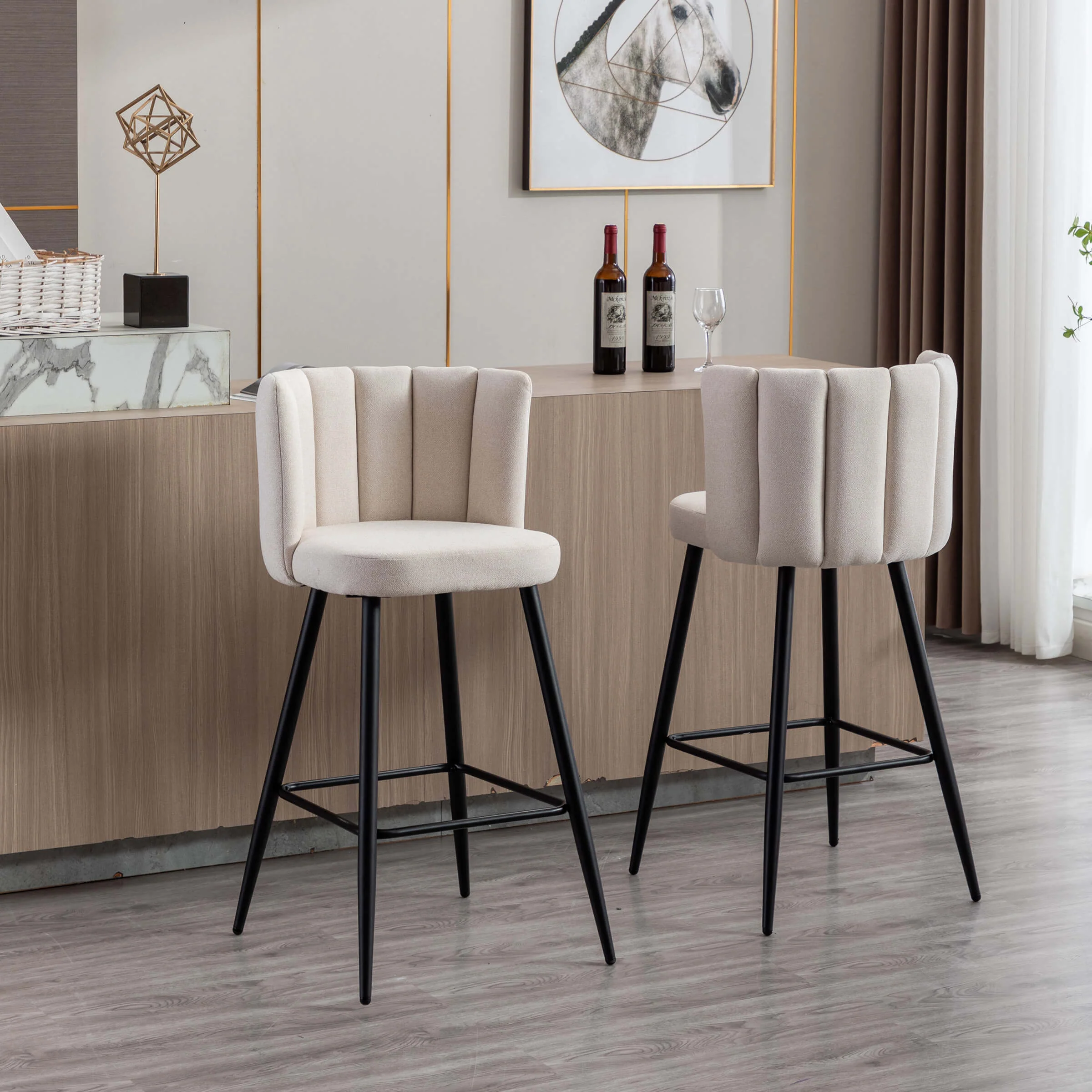26"H Counter Stools With Gold Metal Legs Set of 2 - 9029CS - Image 39