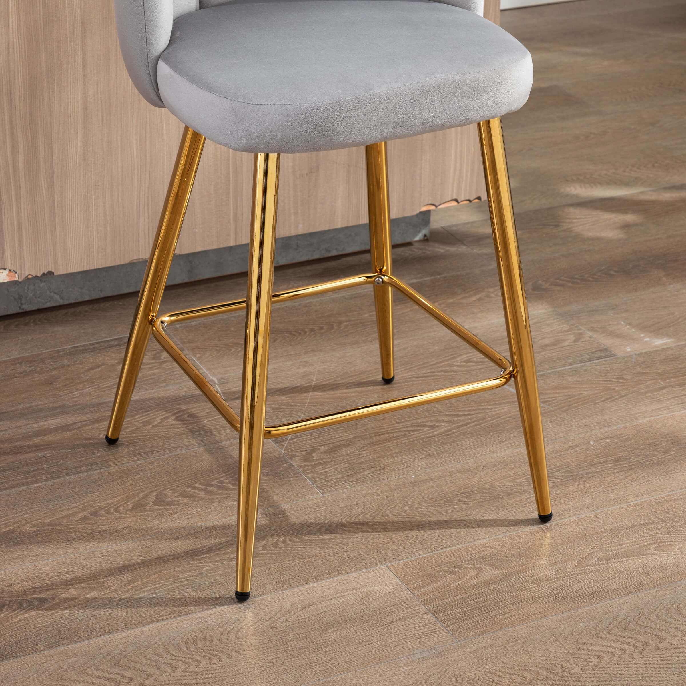 26"H Counter Stools With Gold Metal Legs Set of 2 - 9029CS - Image 6
