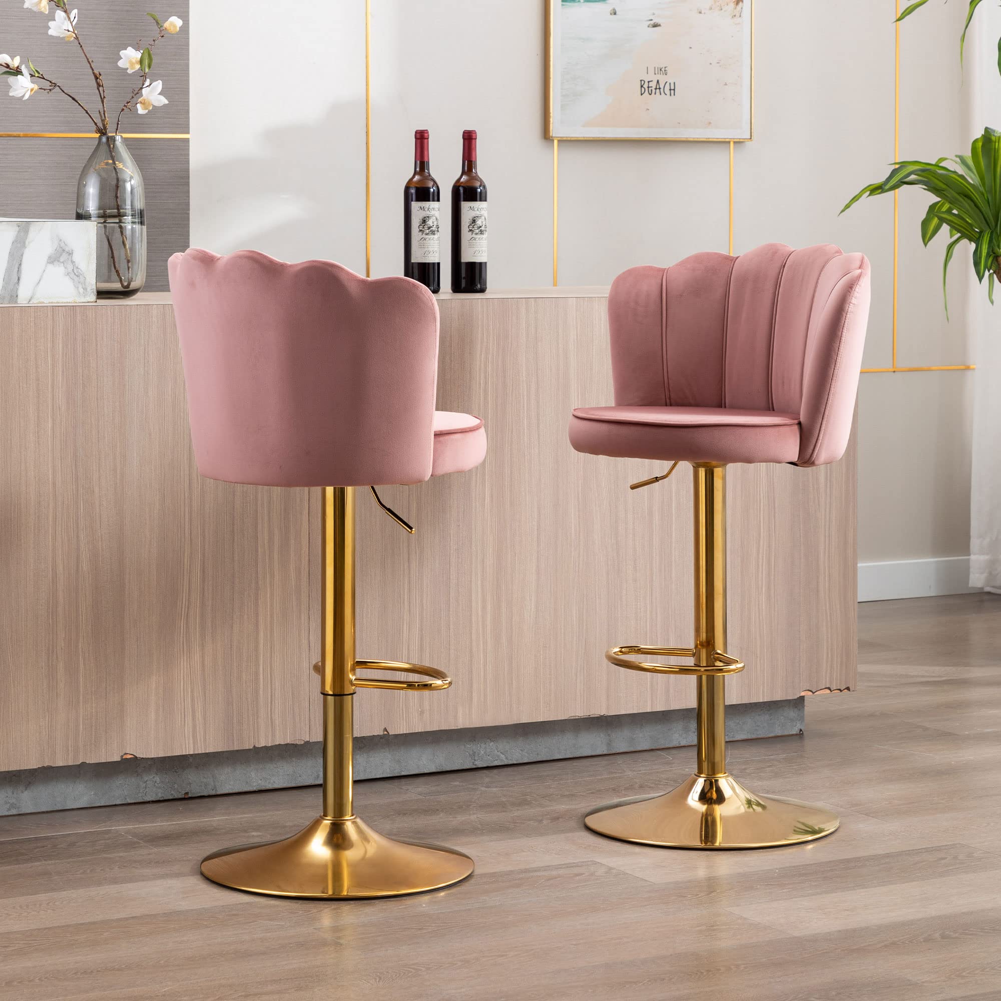 Adjustable Swivel Bar Stools Set of 2 - 2205AB - Image 10