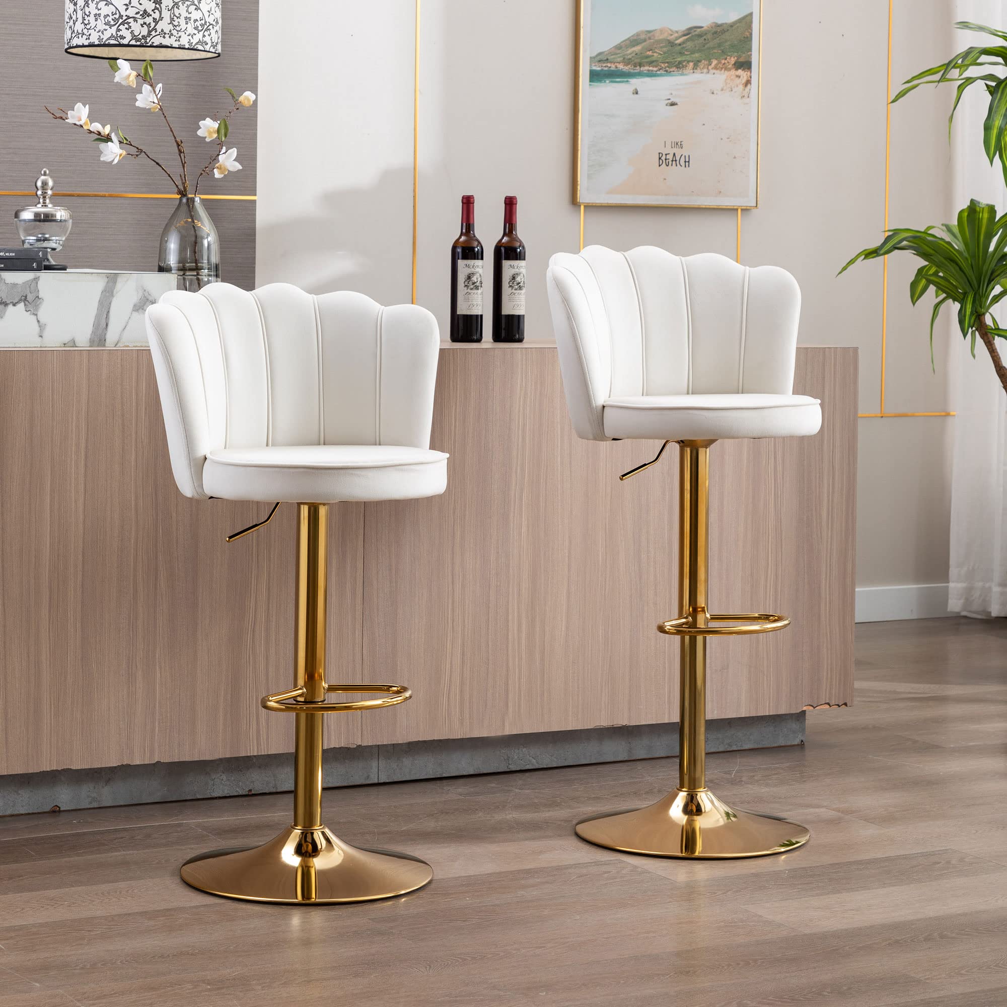 Adjustable Swivel Bar Stools Set of 2 - 2205AB - Image 16