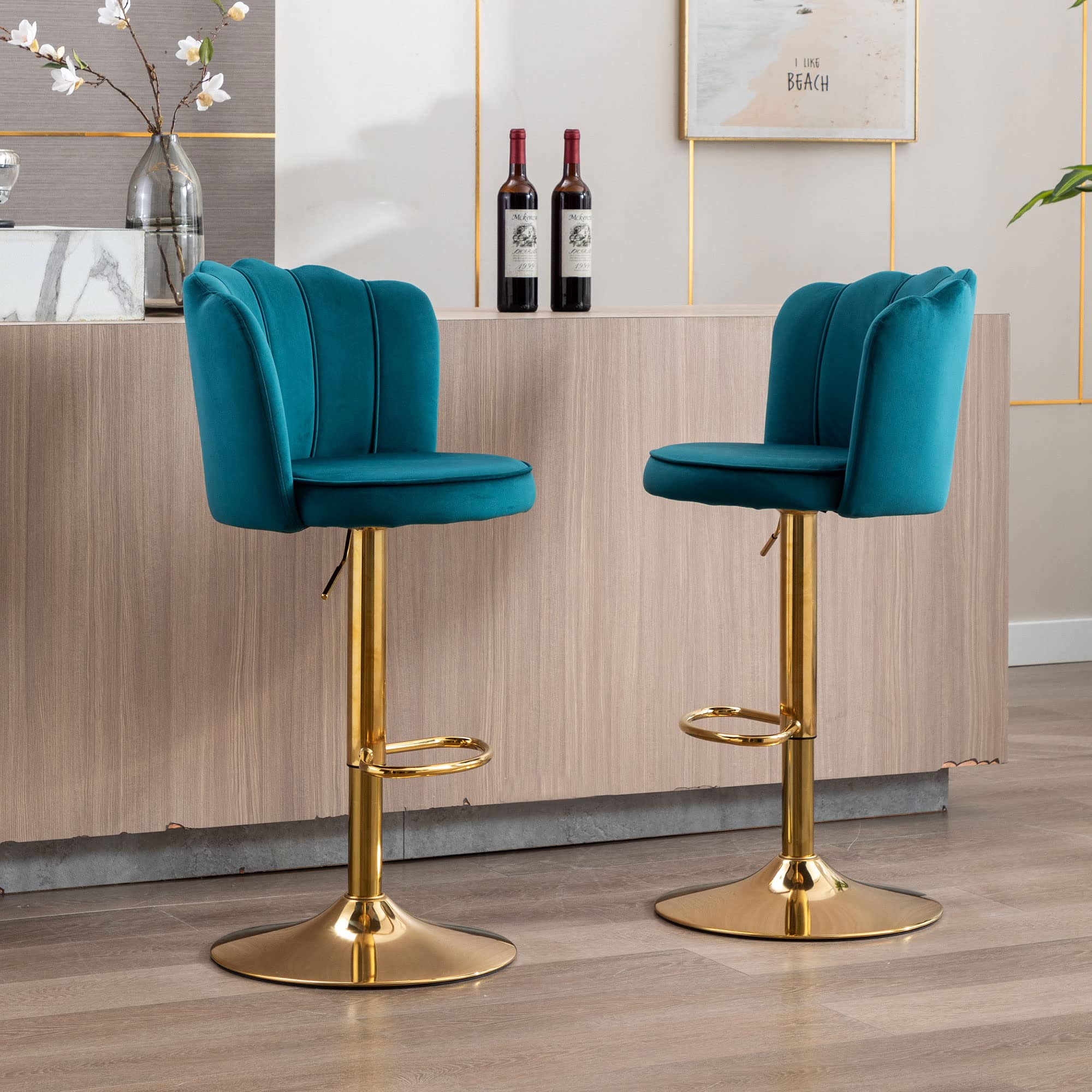 Adjustable Swivel Bar Stools Set of 2 - 2205AB - Image 2
