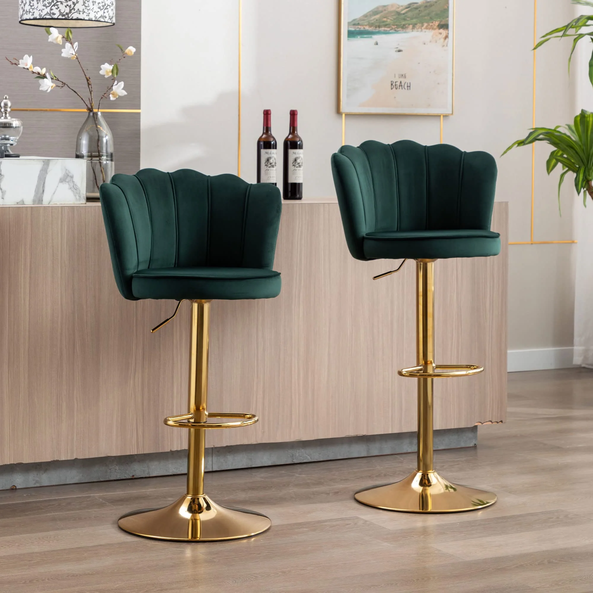 Adjustable Swivel Bar Stools Set of 2 - 2205AB - Image 23