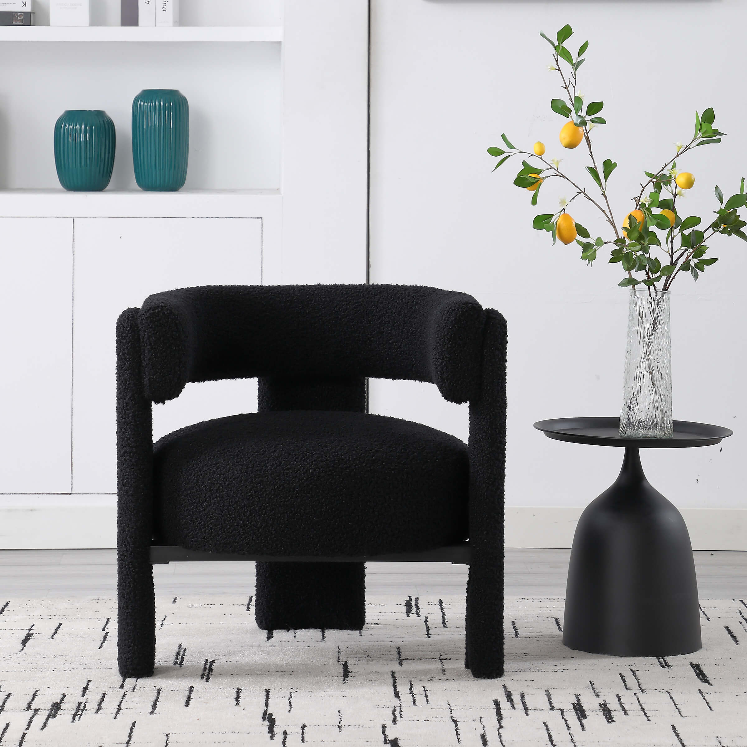 Barrel Open Back Accent Chair 1 PCS - 3974AC - Image 11