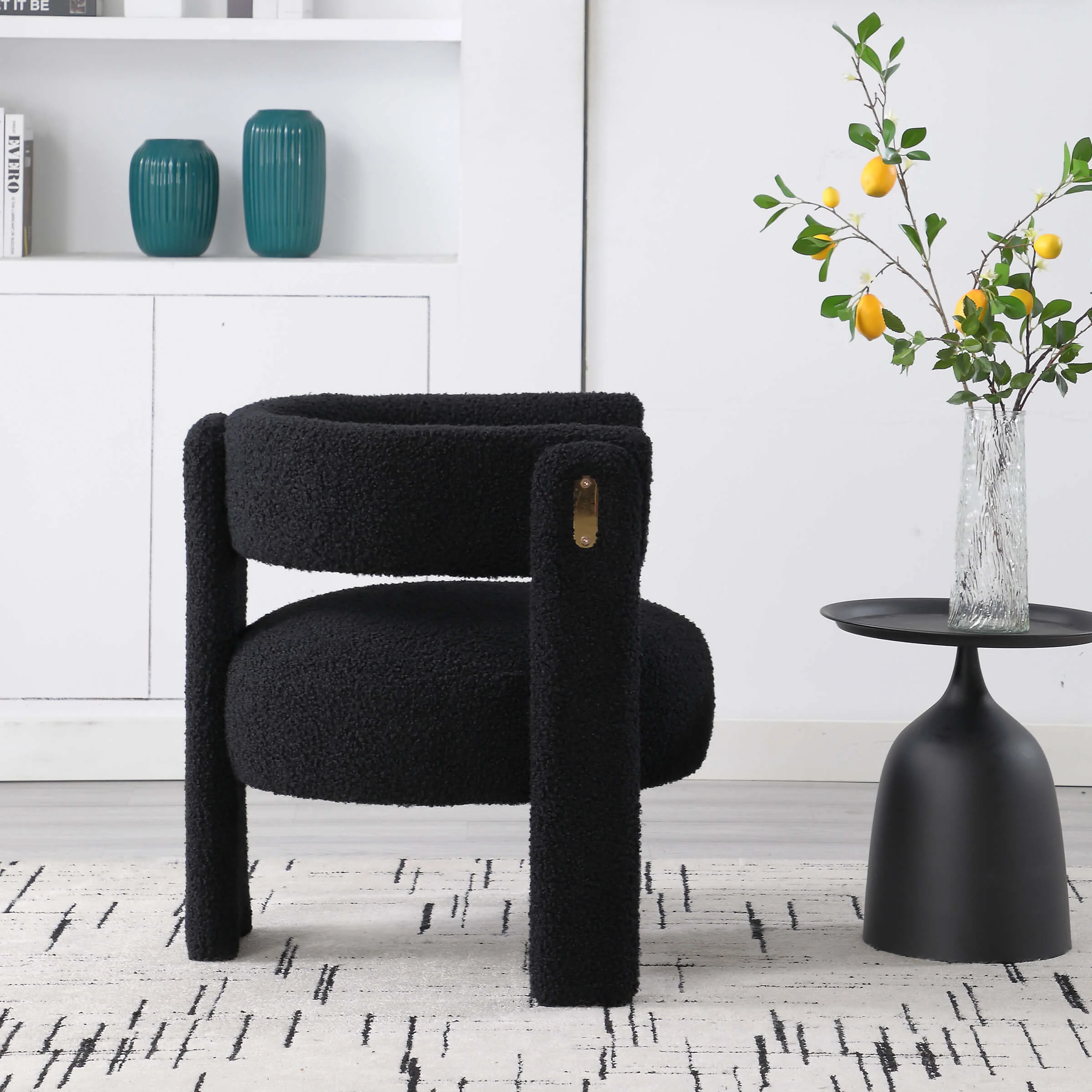 Barrel Open Back Accent Chair 1 PCS - 3974AC - Image 12