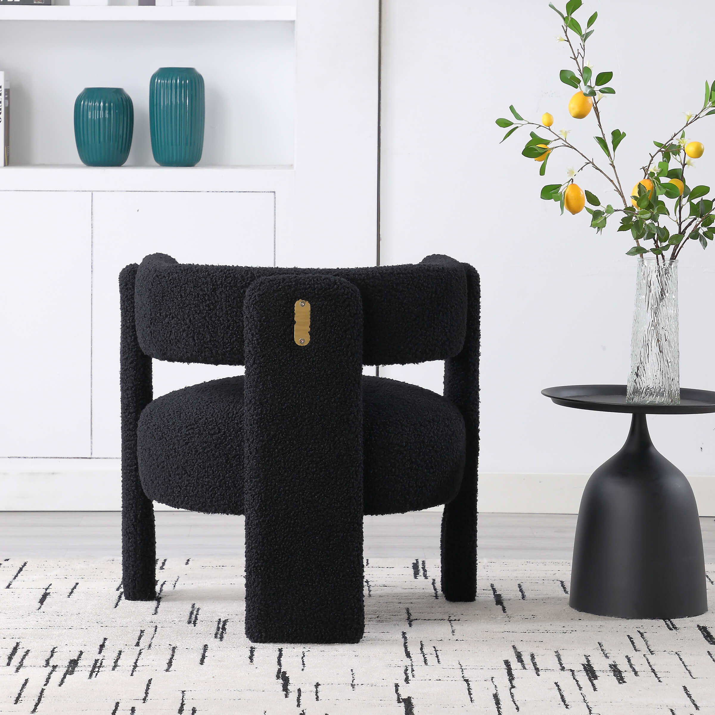 Barrel Open Back Accent Chair 1 PCS - 3974AC - Image 13