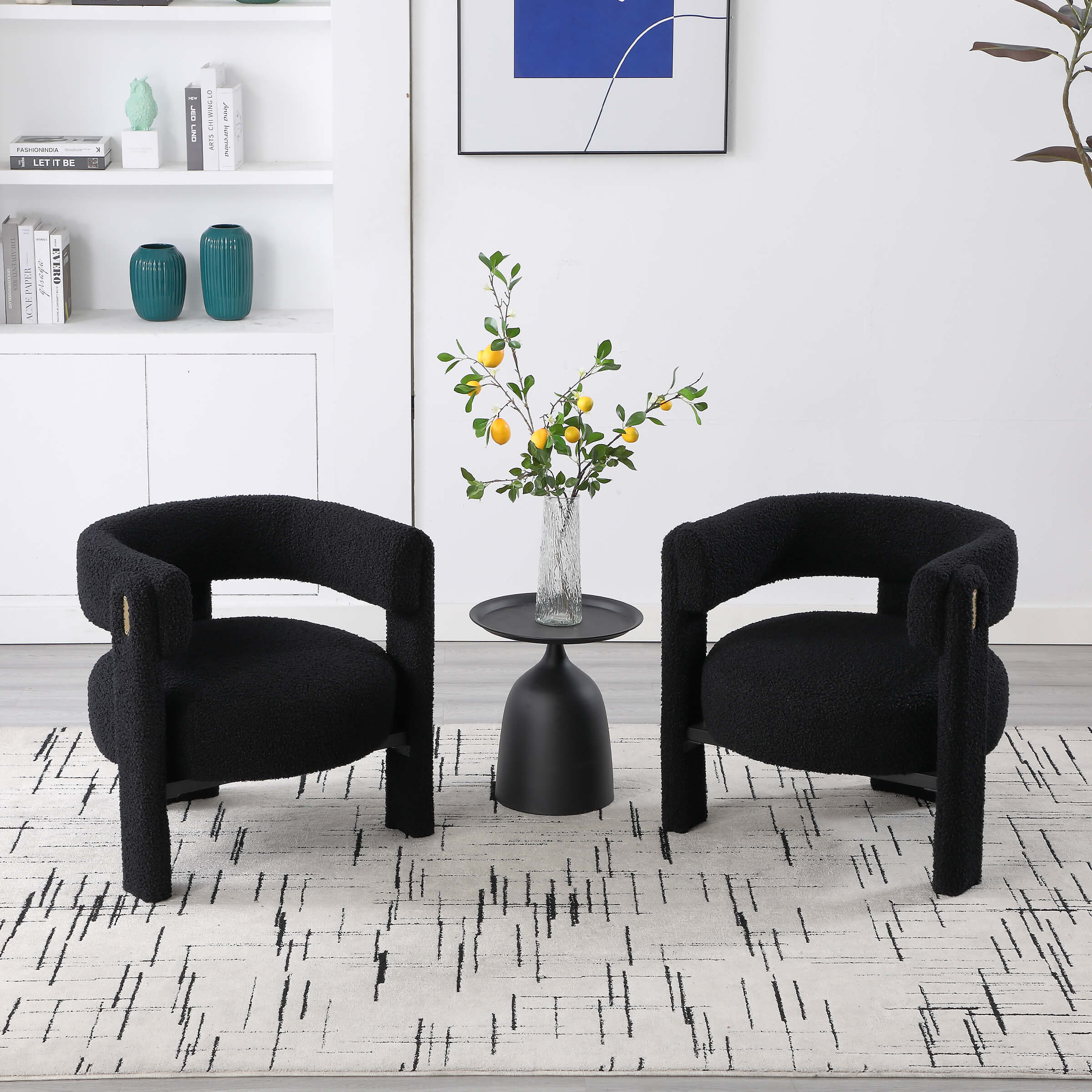 Barrel Open Back Accent Chair 1 PCS - 3974AC - Image 14