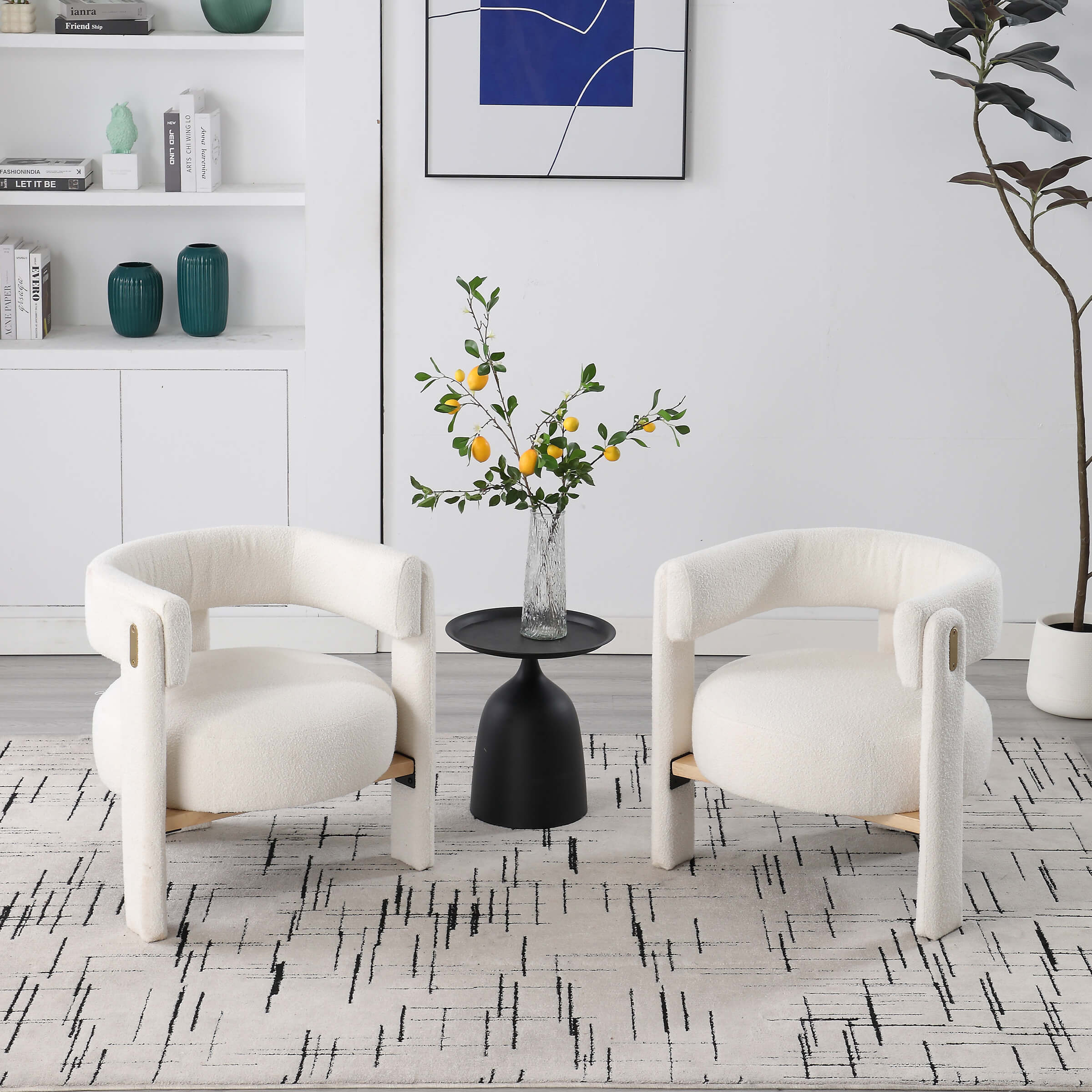 Barrel Open Back Accent Chair 1 PCS - 3974AC - Image 5