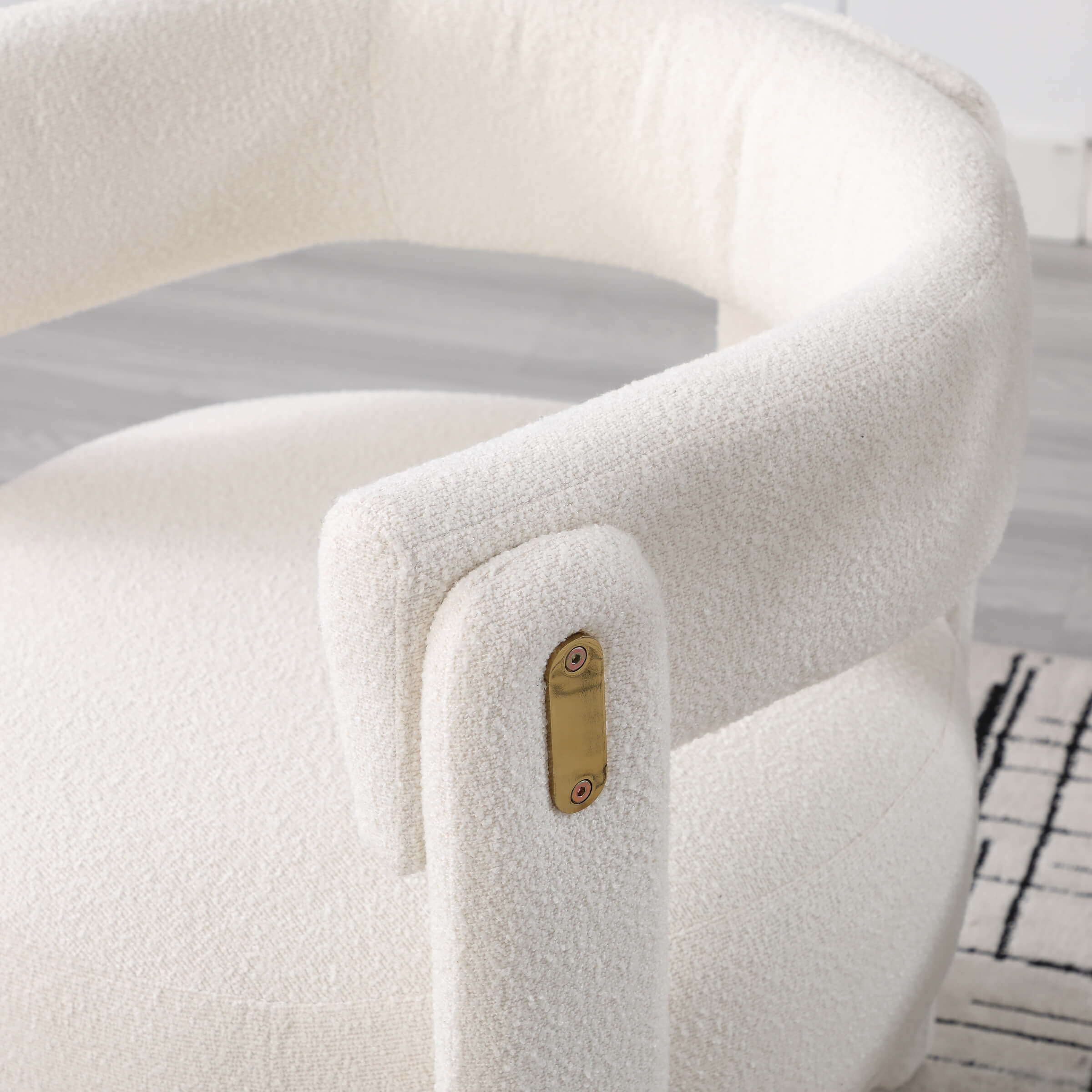 Barrel Open Back Accent Chair 1 PCS - 3974AC - Image 7