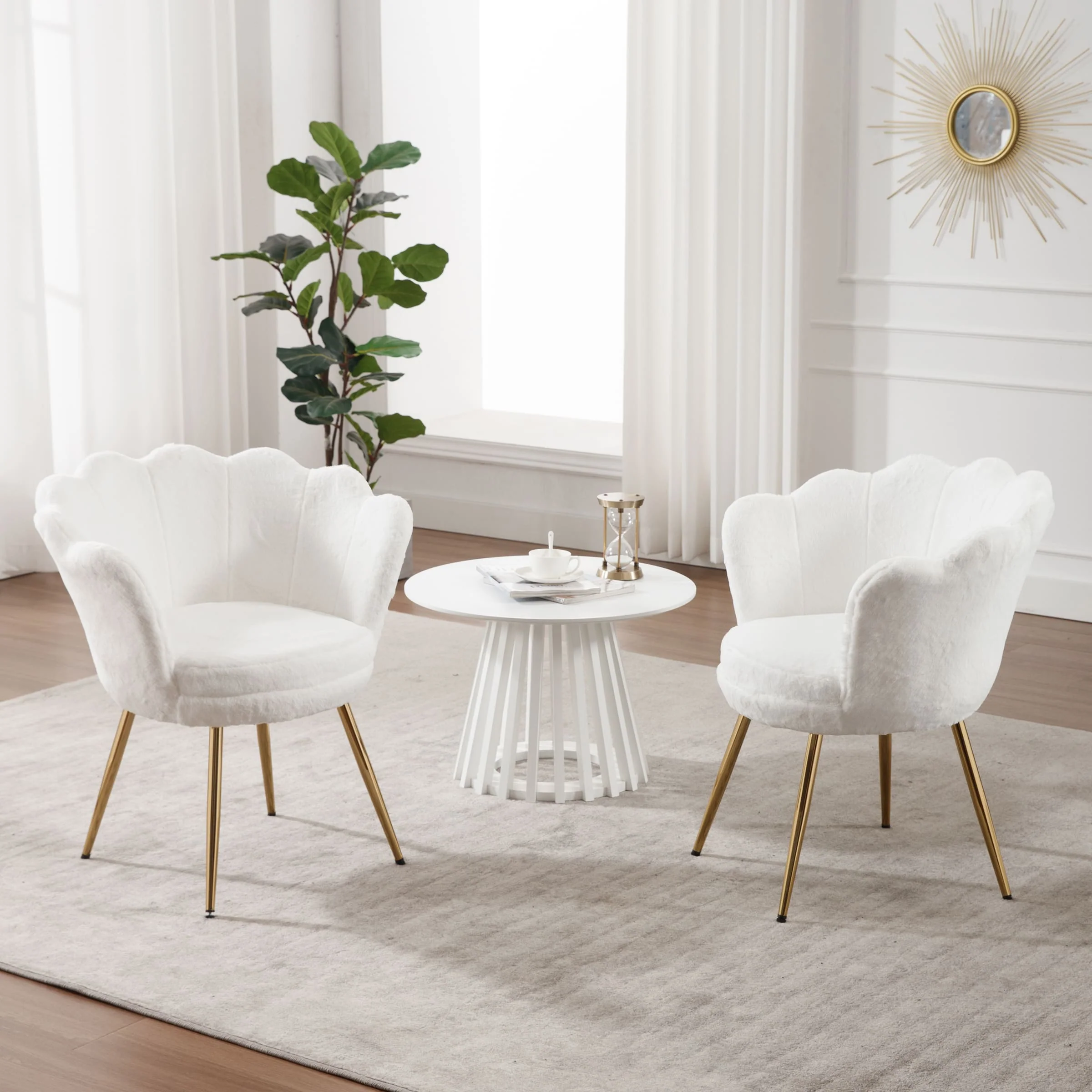 Modern Seashell Accent Chair 1 PCS - 1342AC - Image 3