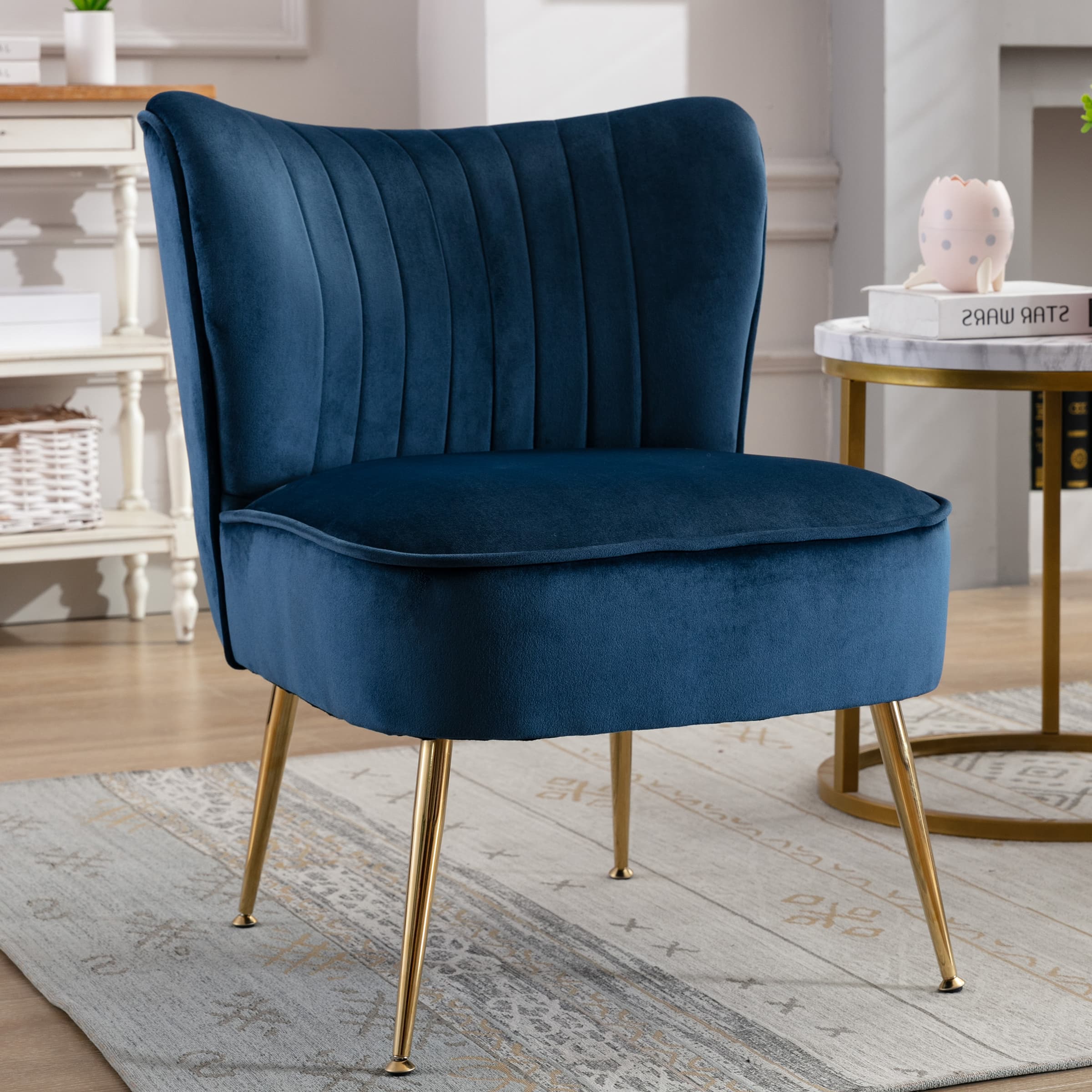 Mid Century Armless Accent Chairs Set of 2 - XXX6AC - Image 36