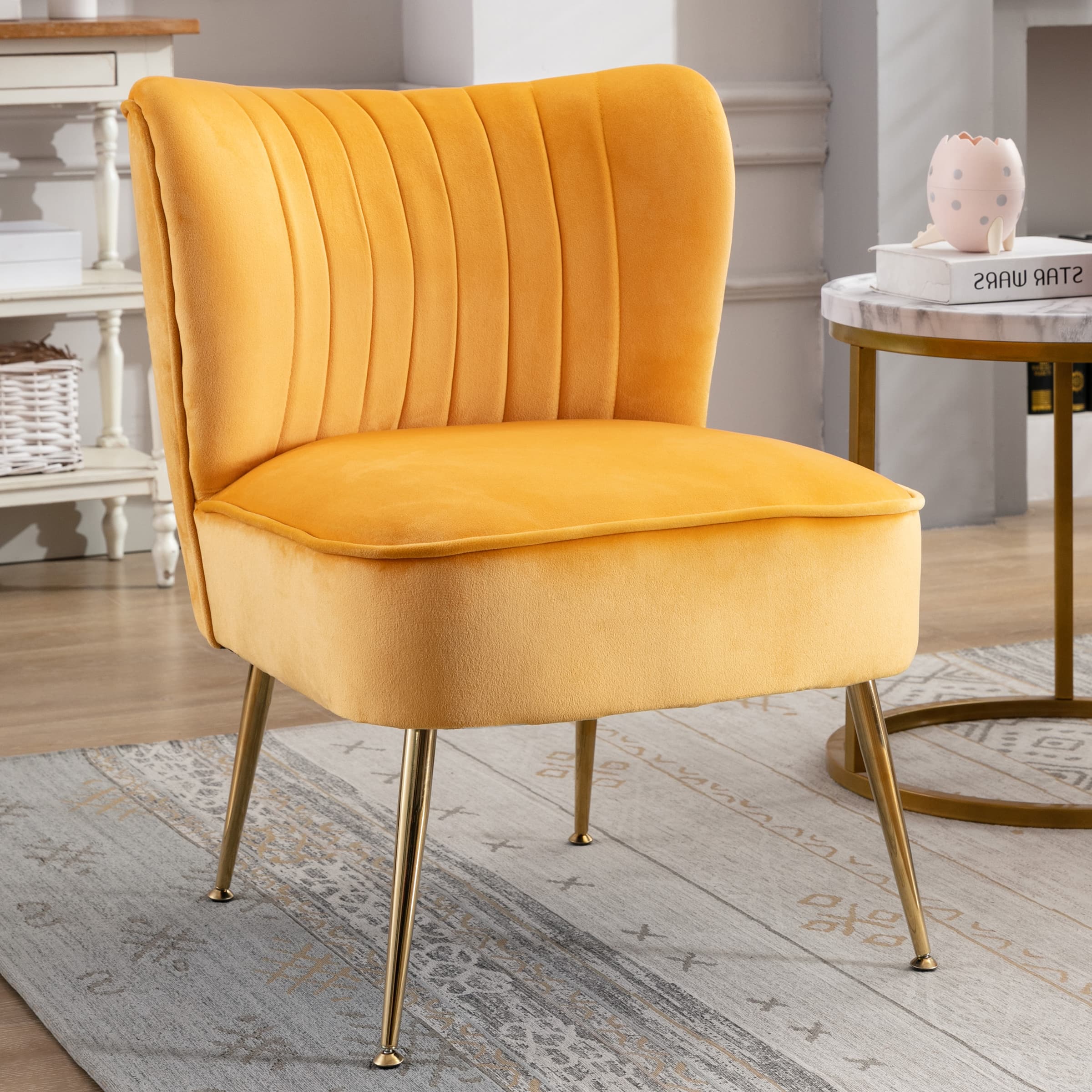 Mid Century Armless Accent Chairs Set of 2 - XXX6AC - Image 53