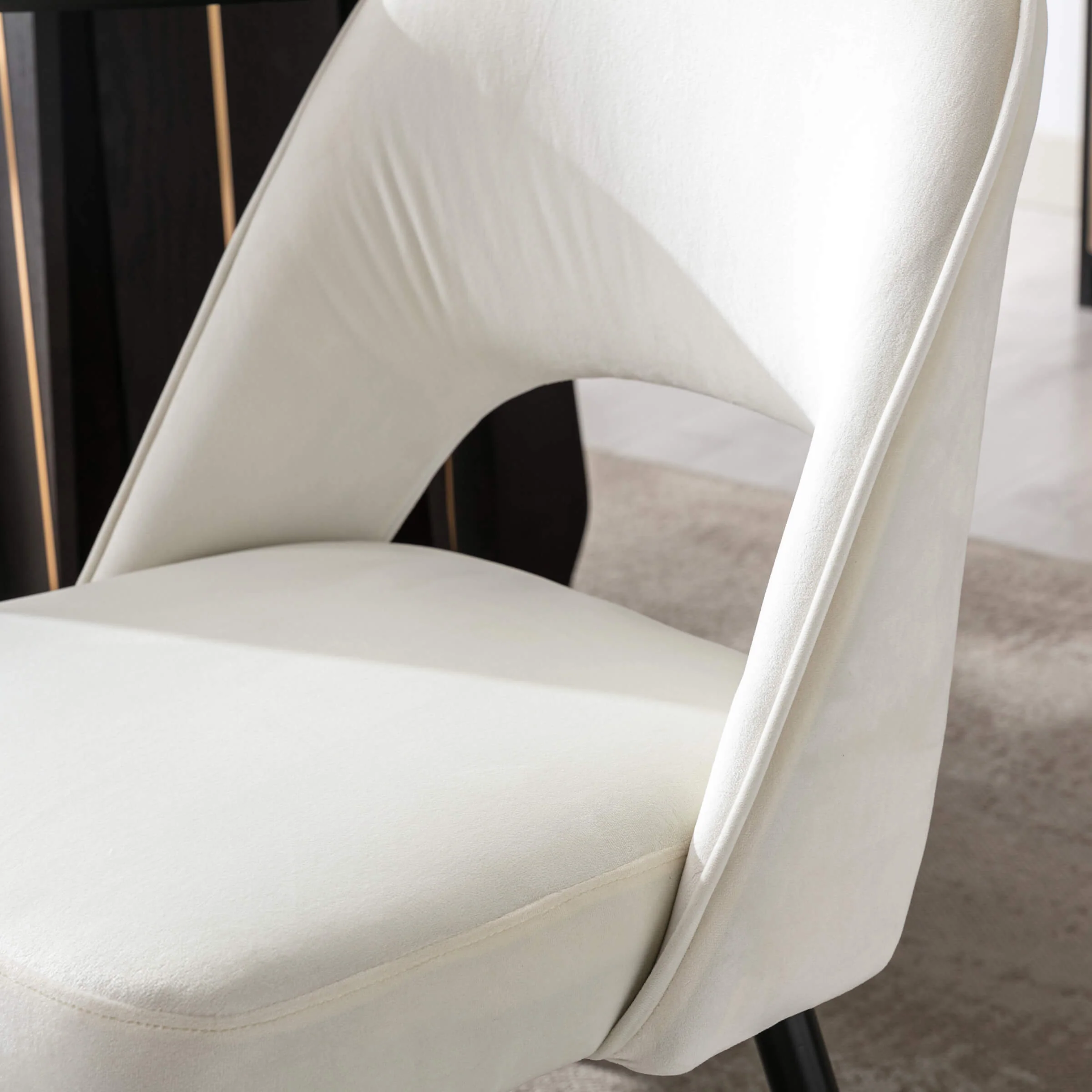 Modern Cut-Out Armless Dining Chairs Set of 2 - 3058DC - Image 14