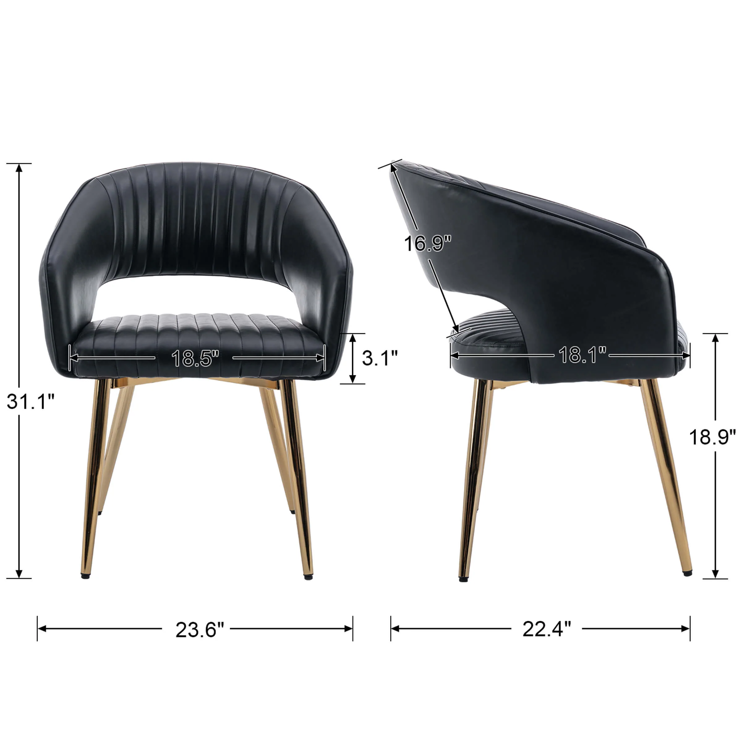 Modern Dining Chairs Set of 2 - 3059DC - Image 17