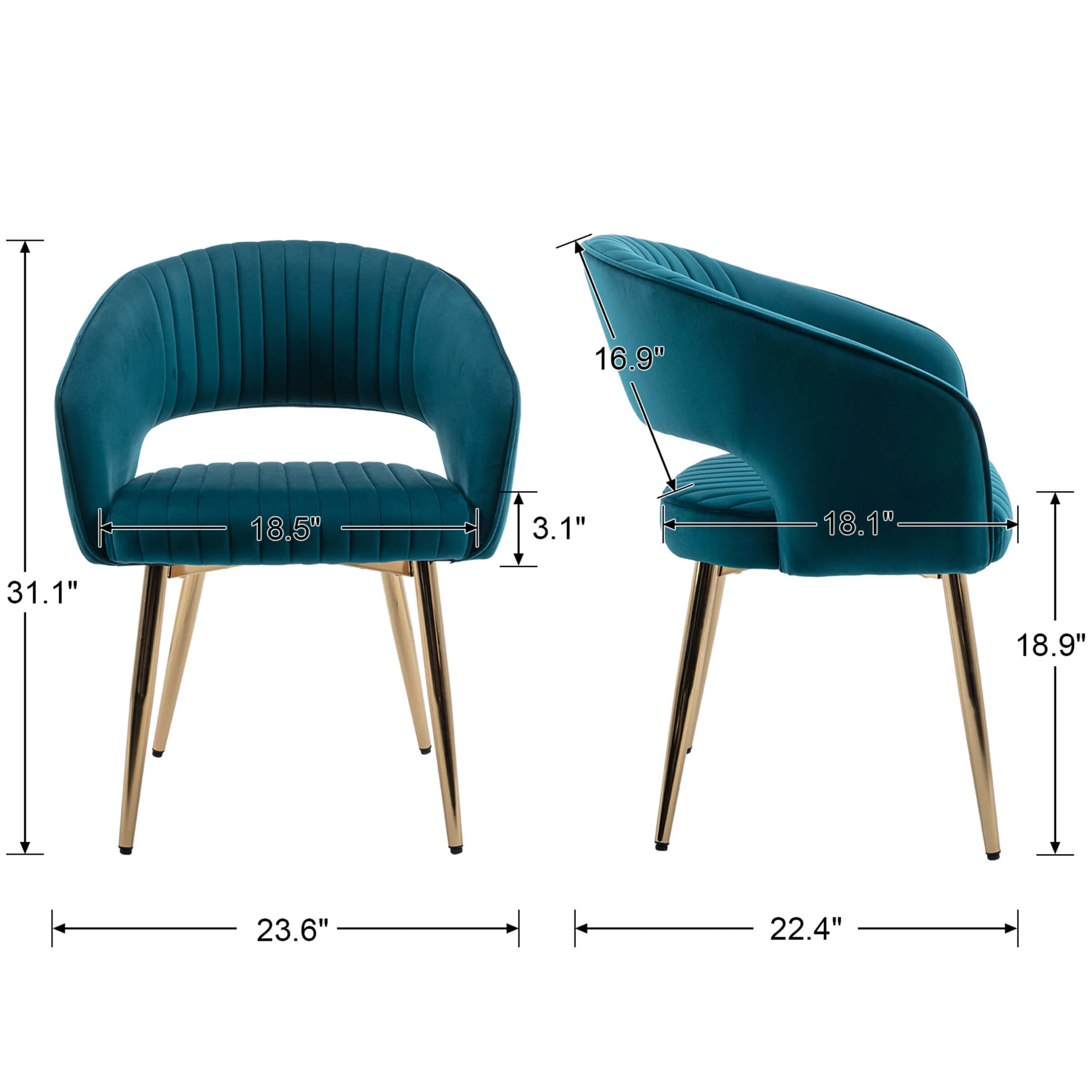 Modern Dining Chairs Set of 2 - 3059DC - Image 48