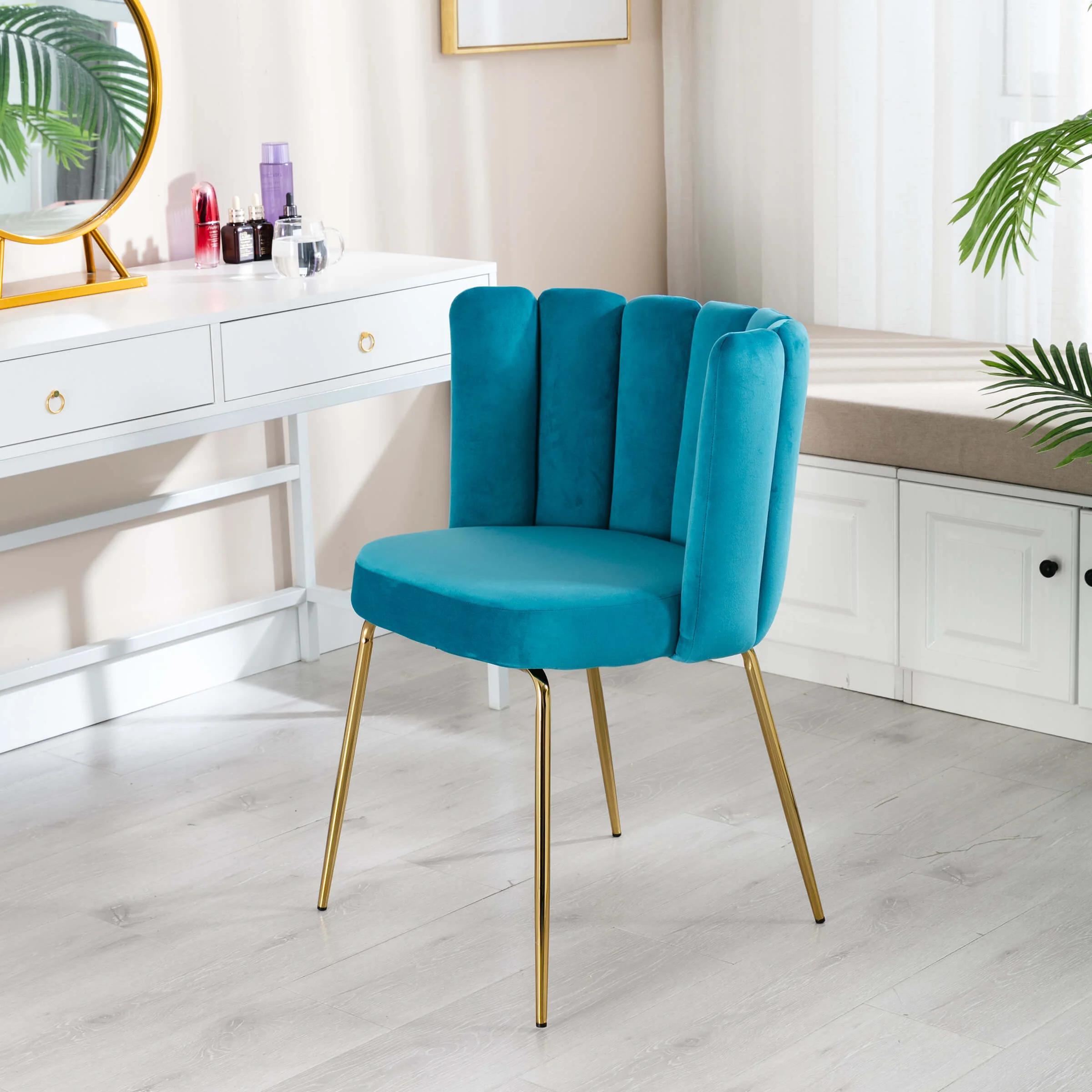 Modern Metal Legs Dining Chairs Set of 2 - 9029DC - Image 13