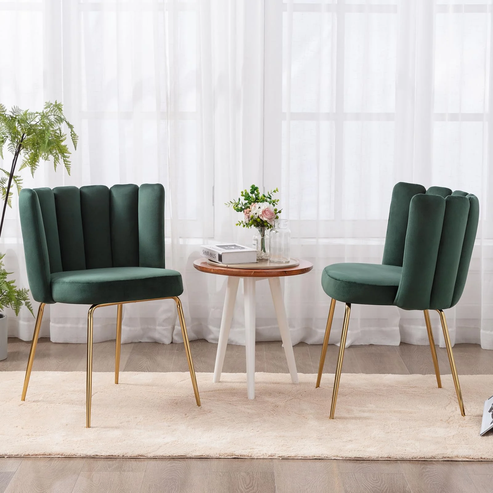 Modern Metal Legs Dining Chairs Set of 2 - 9029DC - Image 29