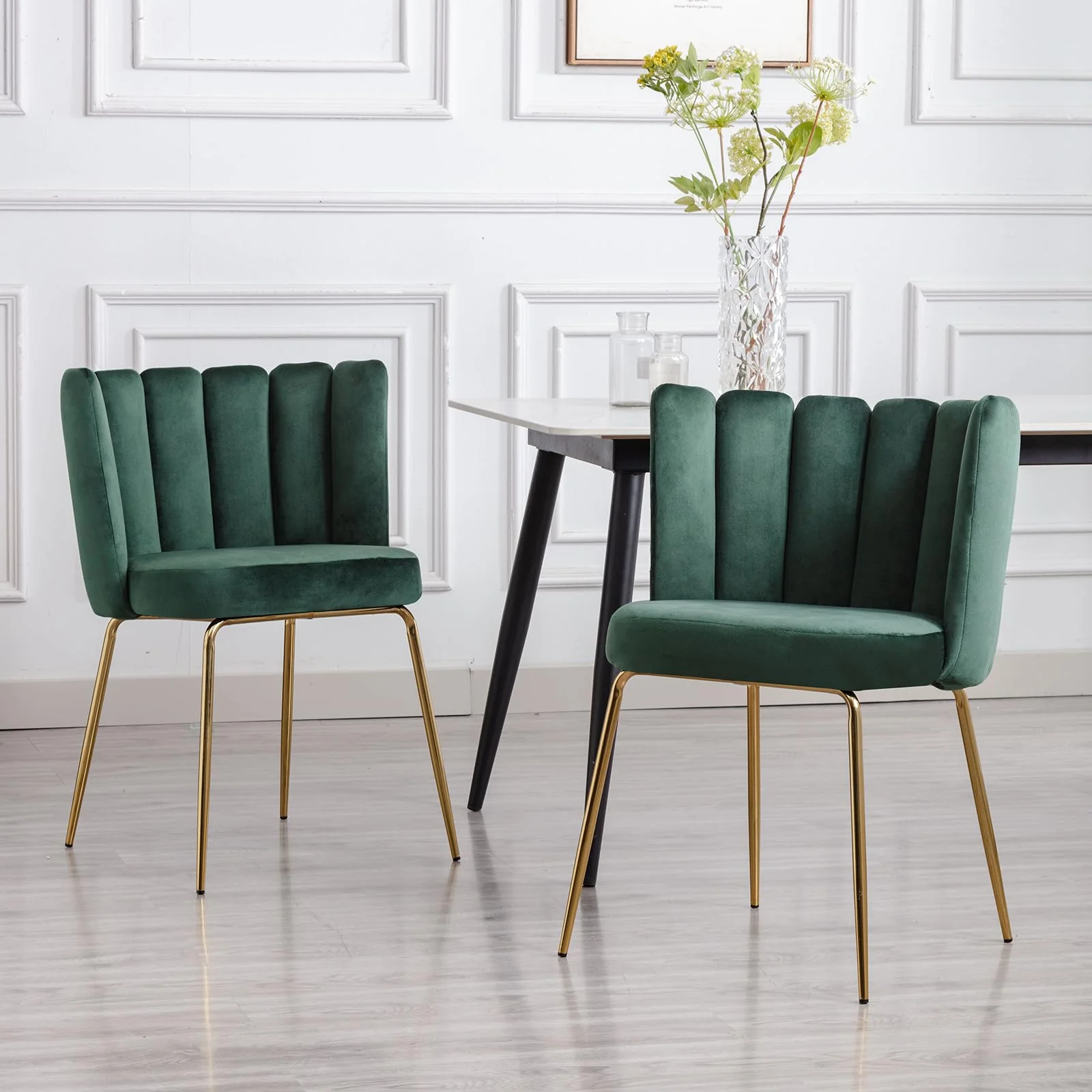 Modern Metal Legs Dining Chairs Set of 2 - 9029DC - Image 30