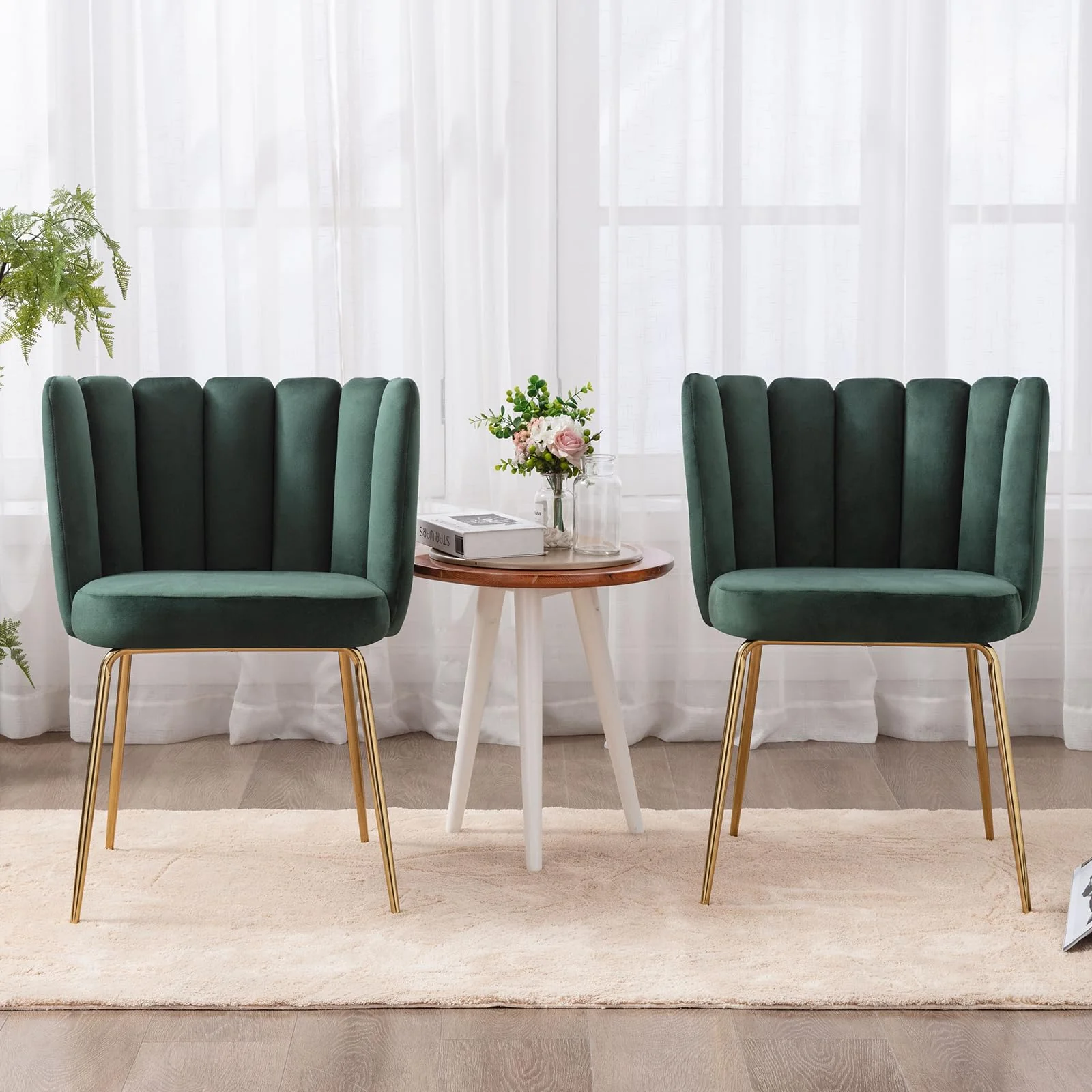 Modern Metal Legs Dining Chairs Set of 2 - 9029DC - Image 31
