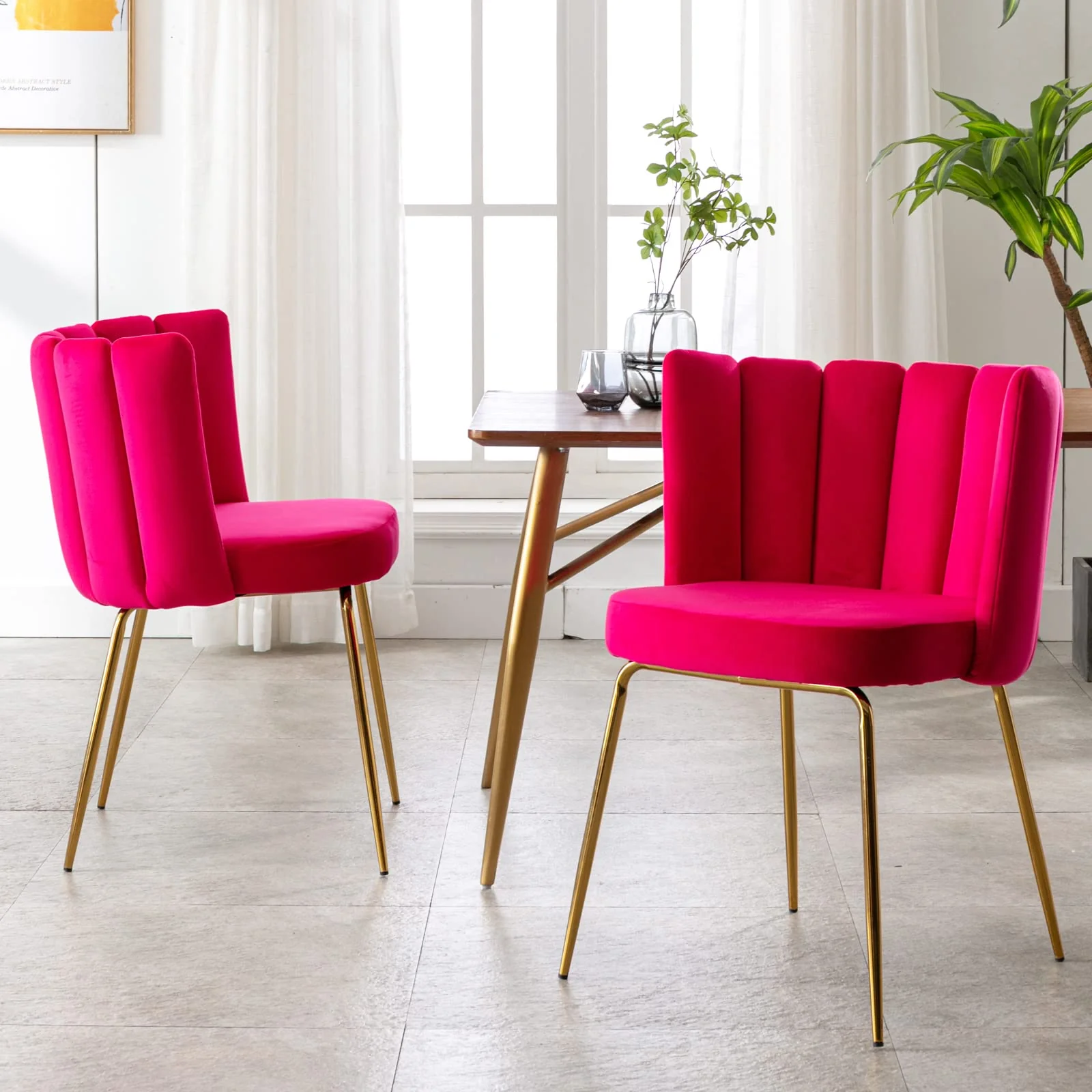 Modern Metal Legs Dining Chairs Set of 2 - 9029DC - Image 39