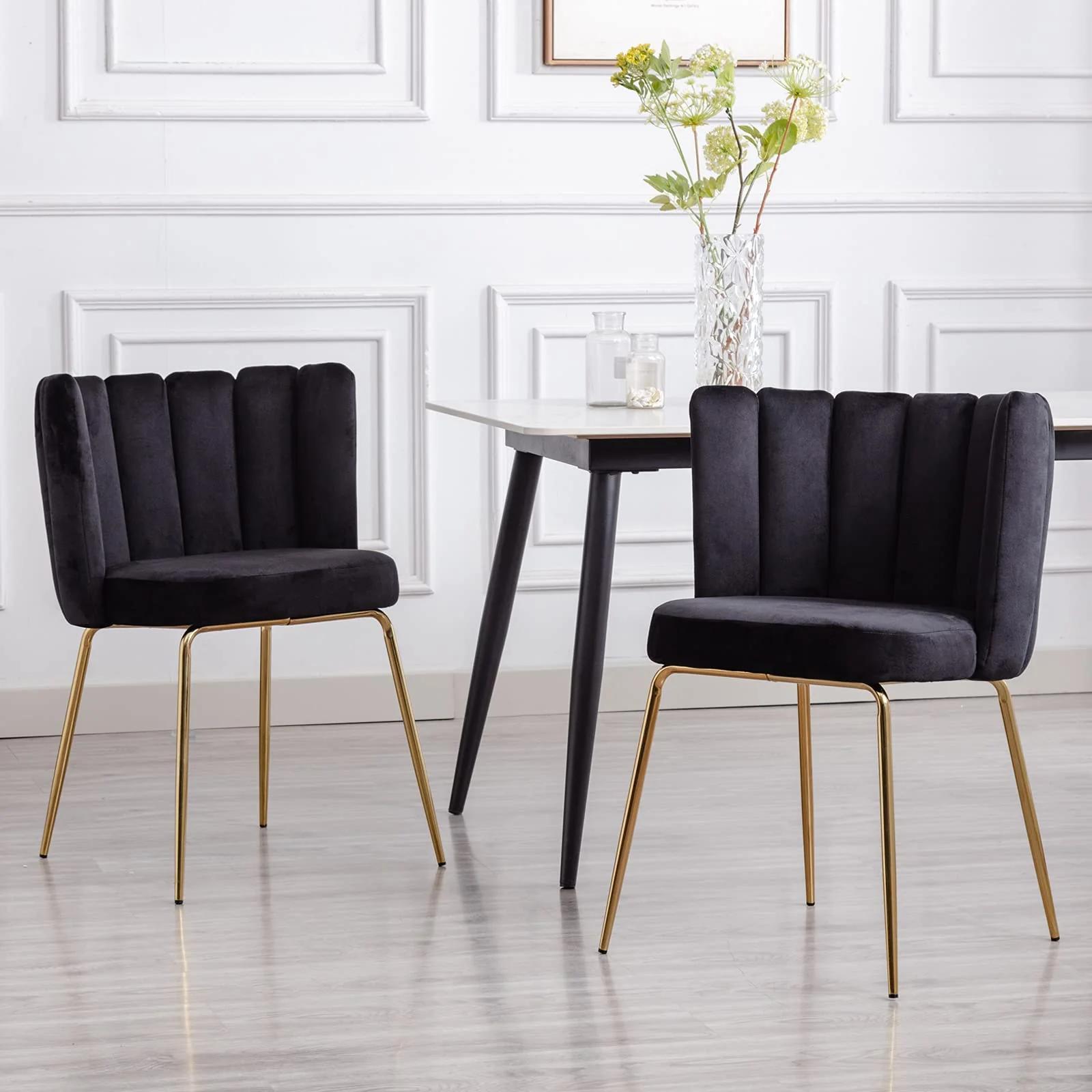 Modern Metal Legs Dining Chairs Set of 2 - 9029DC - Image 45