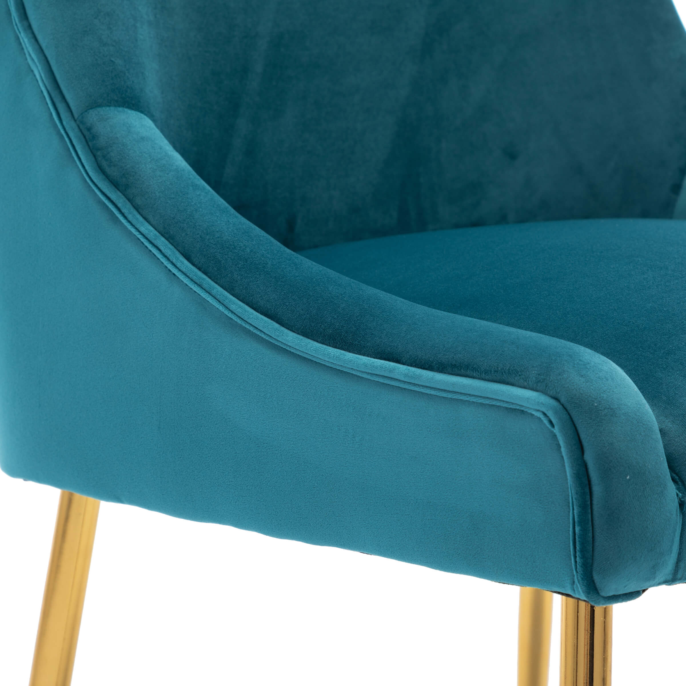 Modern Velvet Upholstered Dining Chairs Set of 2 - 1469DC - Image 4